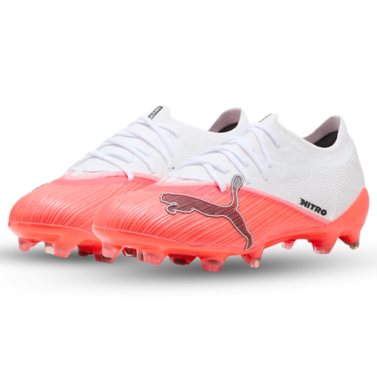 Puma Ultra Nitro 7 Pro FG Soccer Cleats (White/Pink)