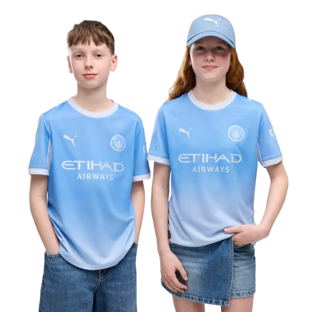 Puma Youth Manchester City Home Jersey 26/27 (Team Light Blue/Icey Blue)