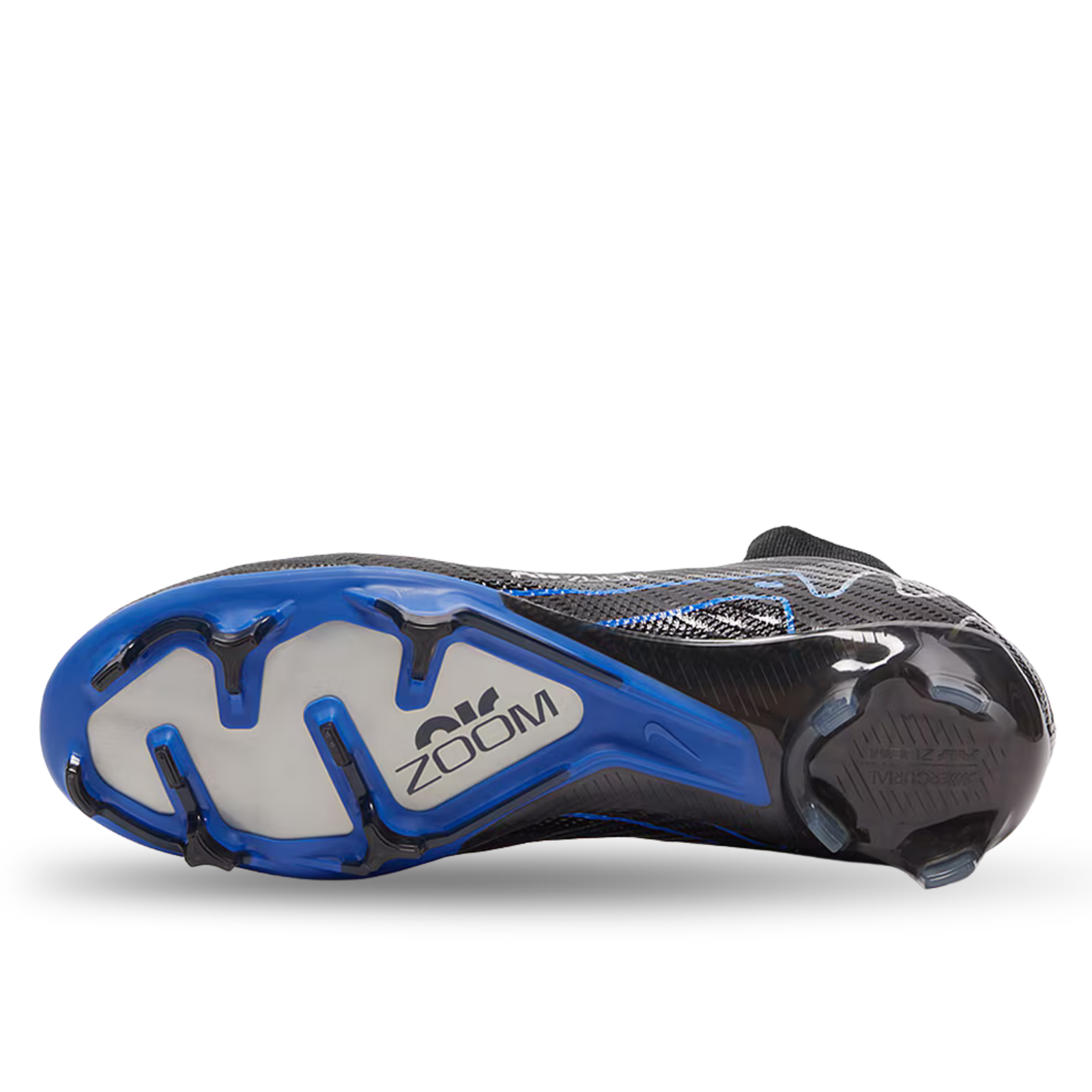 Nike Zoom Mercurial Superfly 9 Elite Firm Ground Firm Ground Soccer Cleat (Black/Chrome/Hyper Royal)