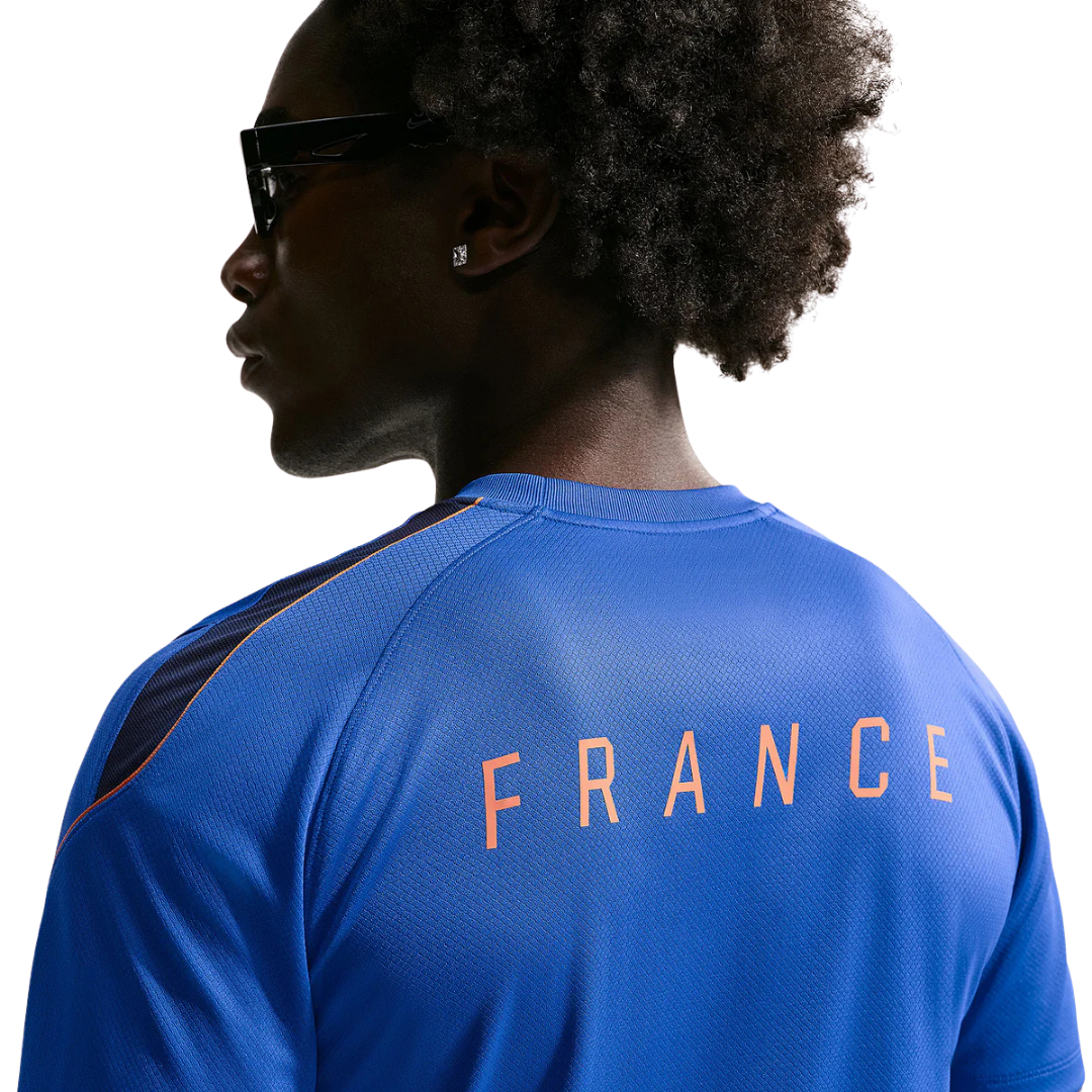 Nike France Strike Gameday Jersey 2026 (Game Royal/Metallic Copper)