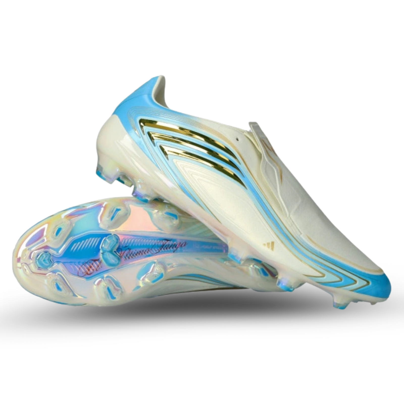 adidas F50 Messi Elite FG Soccer Cleats (Ivory/Blue Elite)