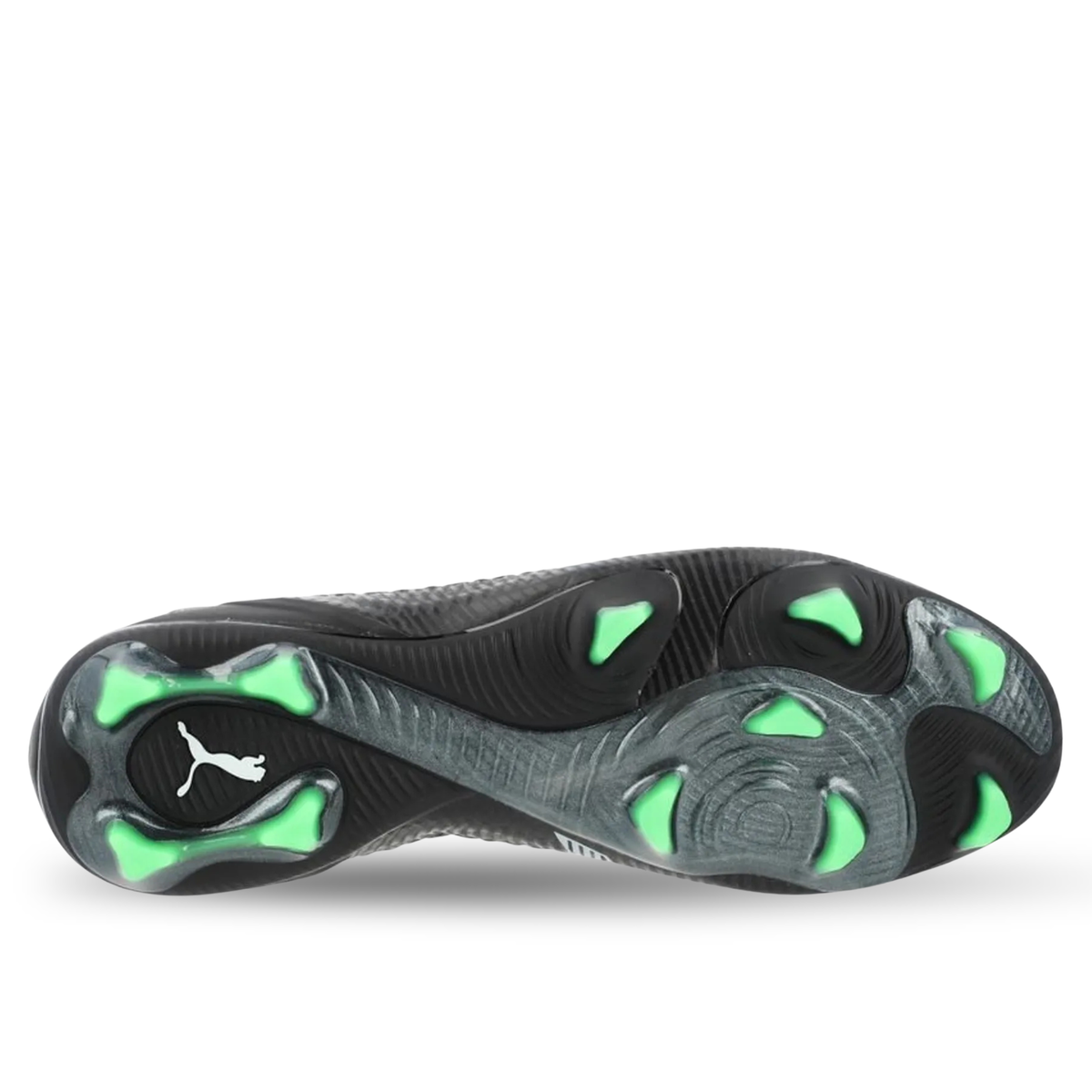 Puma Future 8 Ultimate FG Soccer Cleats (Black/Cool Grey/Fluo Green)