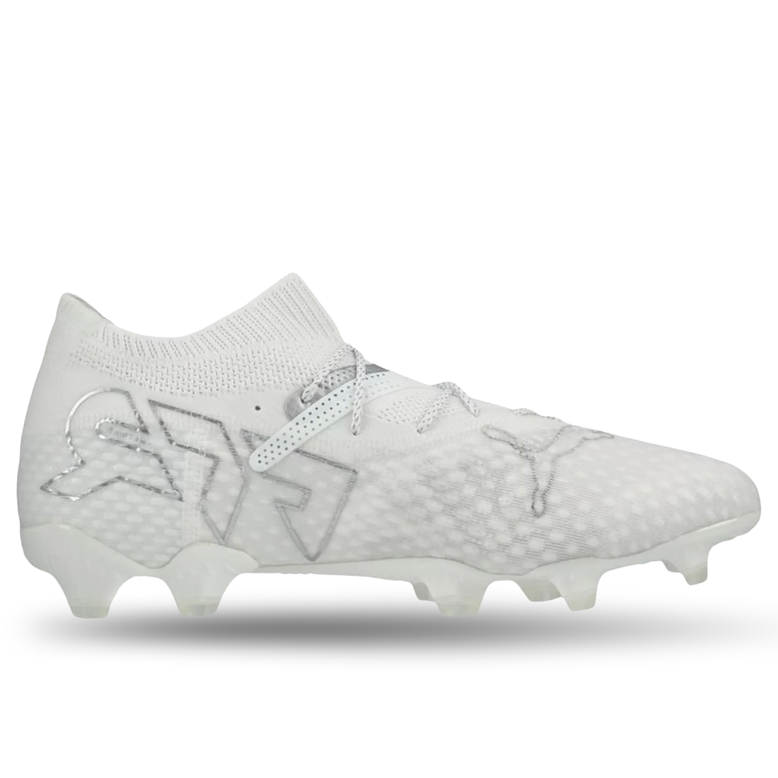 Puma Future 7 Ultimate FG/AG Soccer Cleats (Puma Silver/Puma White)