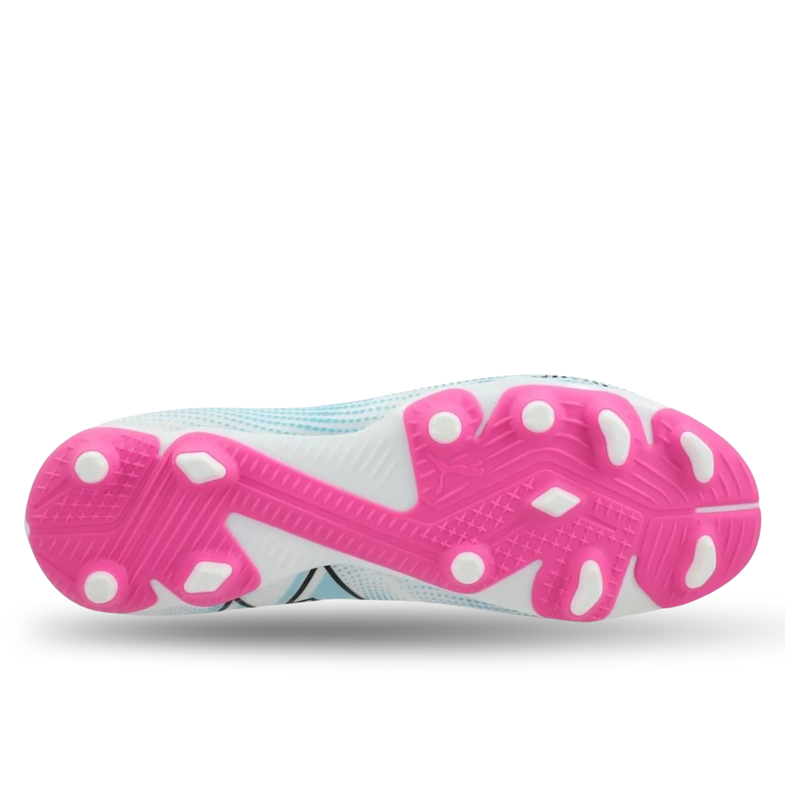 Puma Jr. Future 7 Match FG/AG Soccer Cleats (Puma White/Poison Pink)