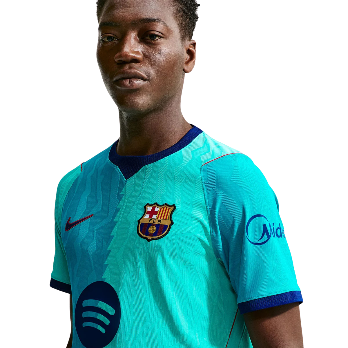 Nike Mens Barcelona Authentic 3rd Jersey 26/27 (Green Frost/Loyal Blue)