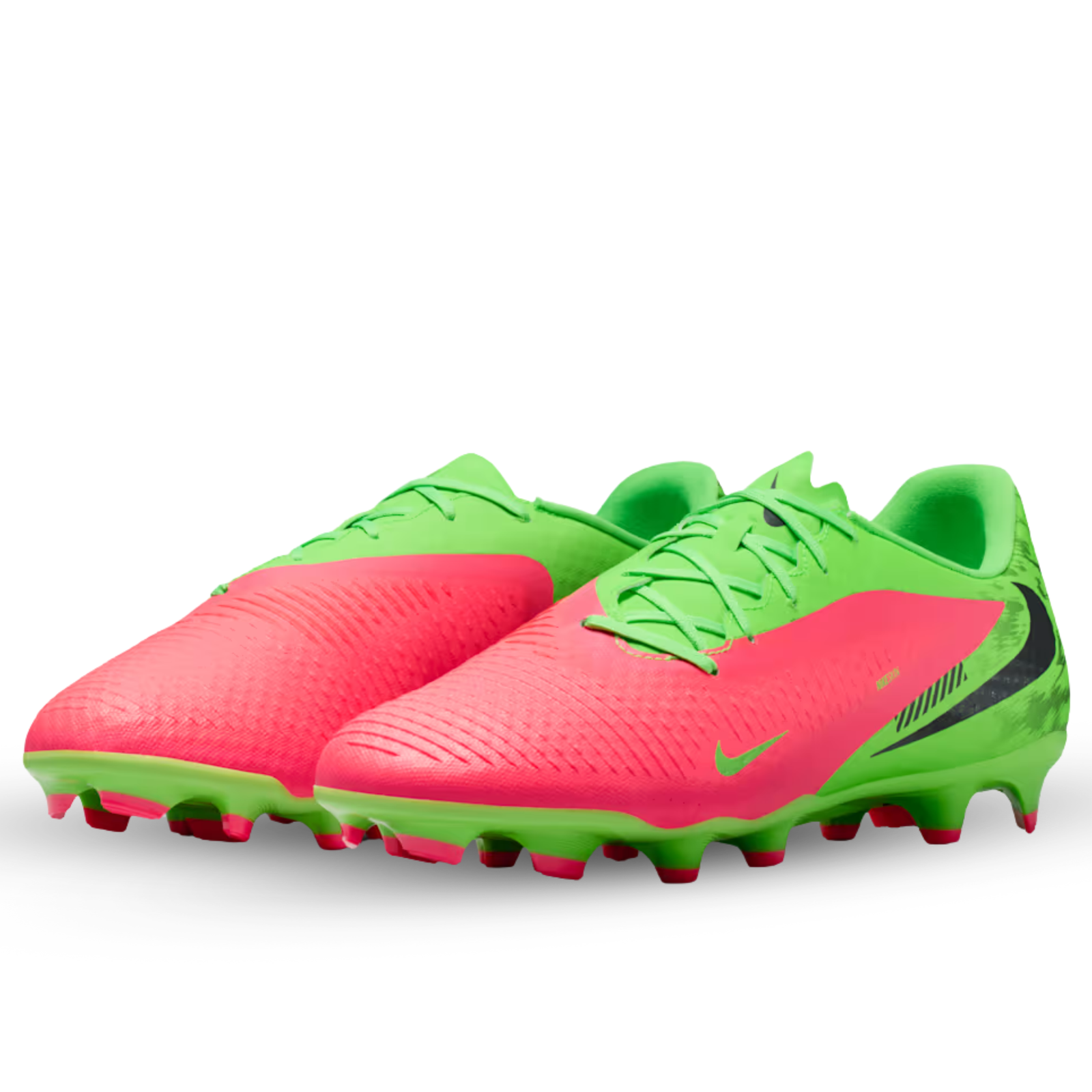 Nike Phantom 6 Low Academy EH FG/MG Soccer Cleats (Hot Punch/Black/Green Strike)