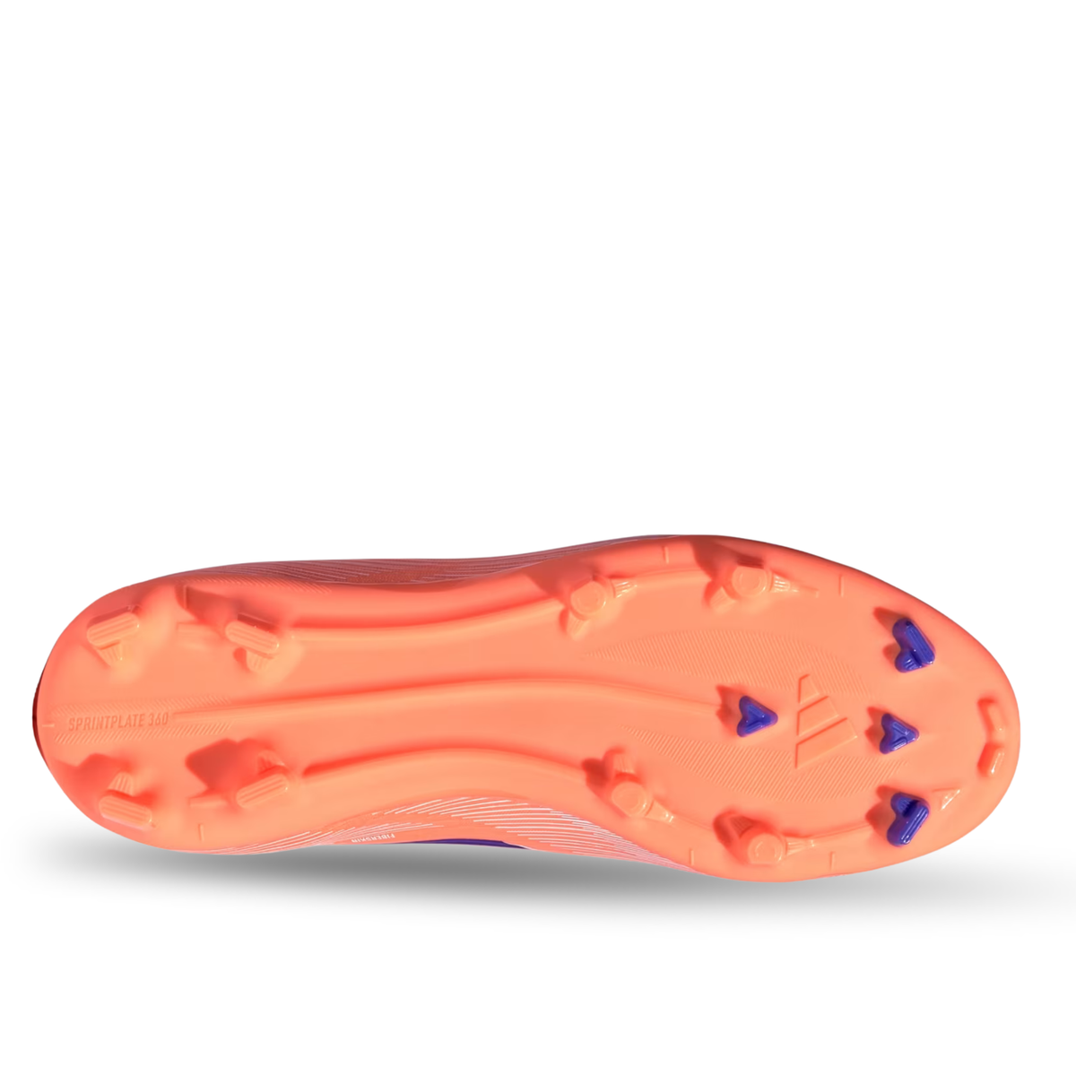 adidas Youth F50 League Laceless FG/MG Junior Soccer Cleats (Orange/Lucid Blue/White)