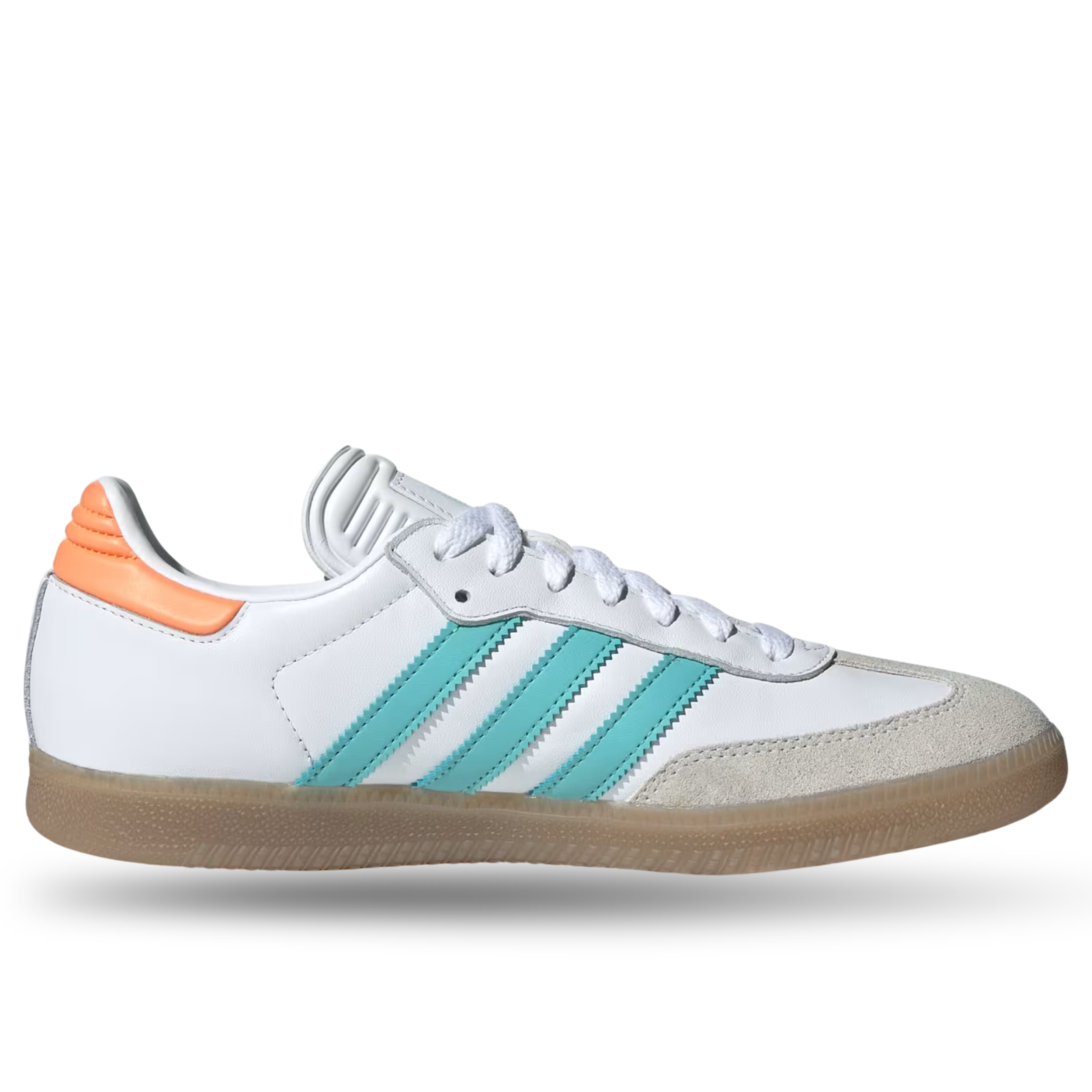 adidas Samba Inter Miami Indoor Soccer Shoes (White/Mint/Gum)