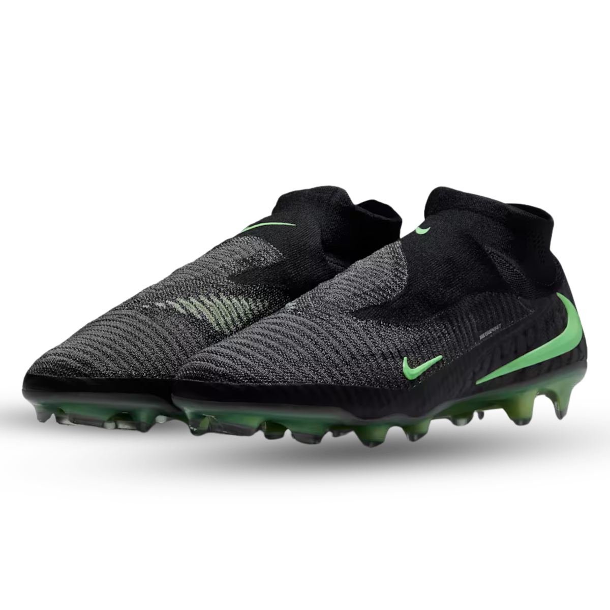 Nike Phantom 6 High Elite FG Soccer Cleats (Black/Illusion Green)