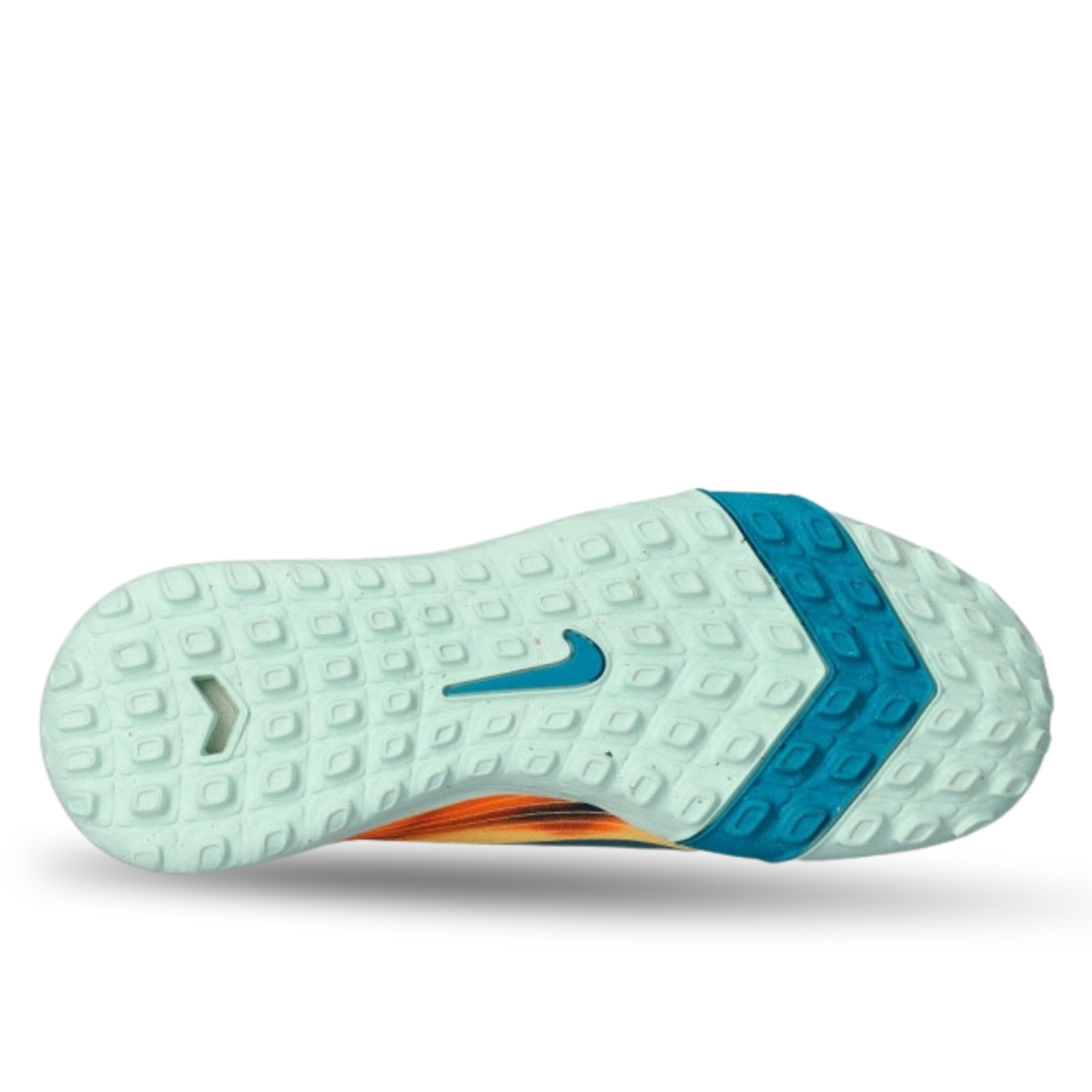 Nike Youth Jr Zoom Superfly 10 Academy KM Turf Soccer Shoes (Melon Tint/Neo Turq-Igloo)