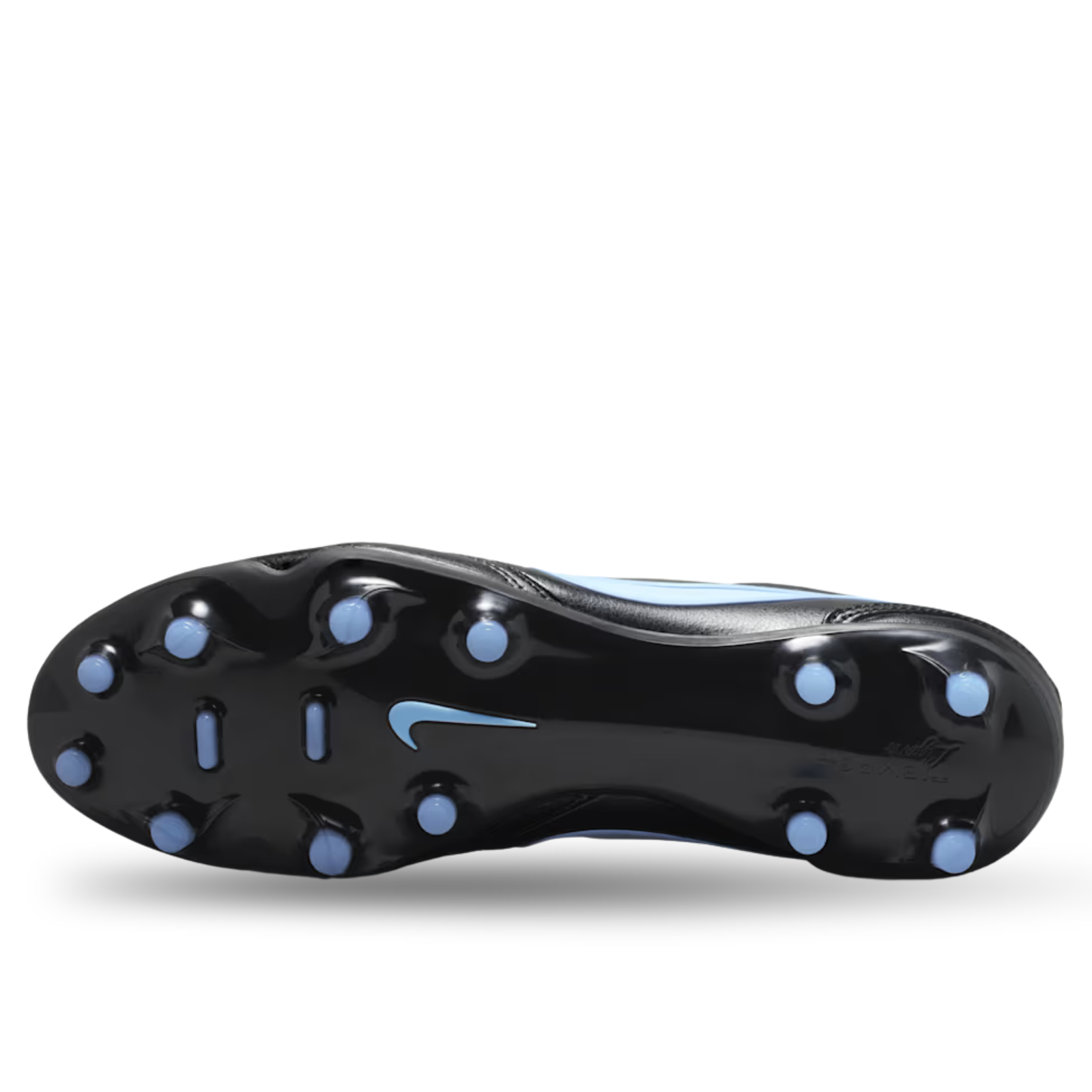 Nike Tiempo Ligera Pro FG Soccer Cleats (Black/Obsidian/Ice Blue)
