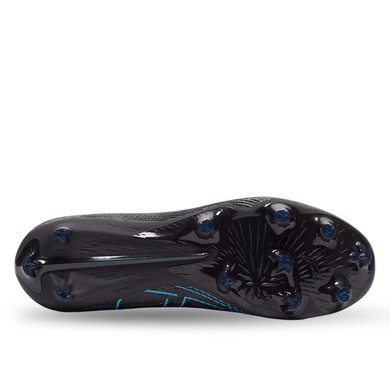 Puma Ultra 5 Pro FG/AG Soccer Cleats (Black/Silver/Bright Aqua)