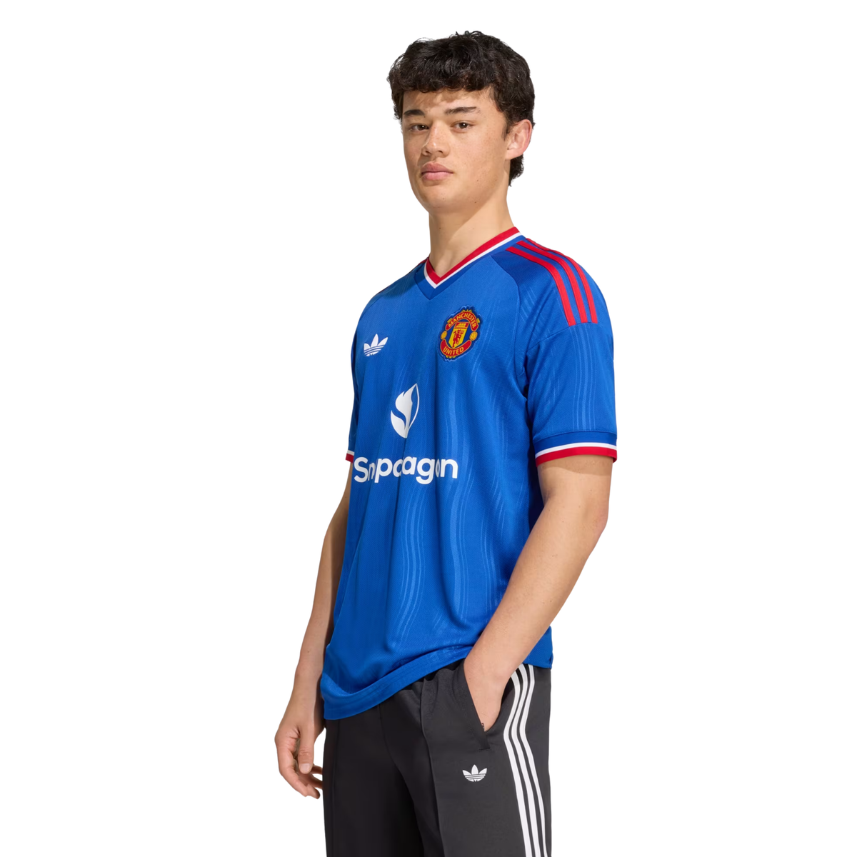 adidas Mens Manchester United Away Jersey 26/27 (Blue)