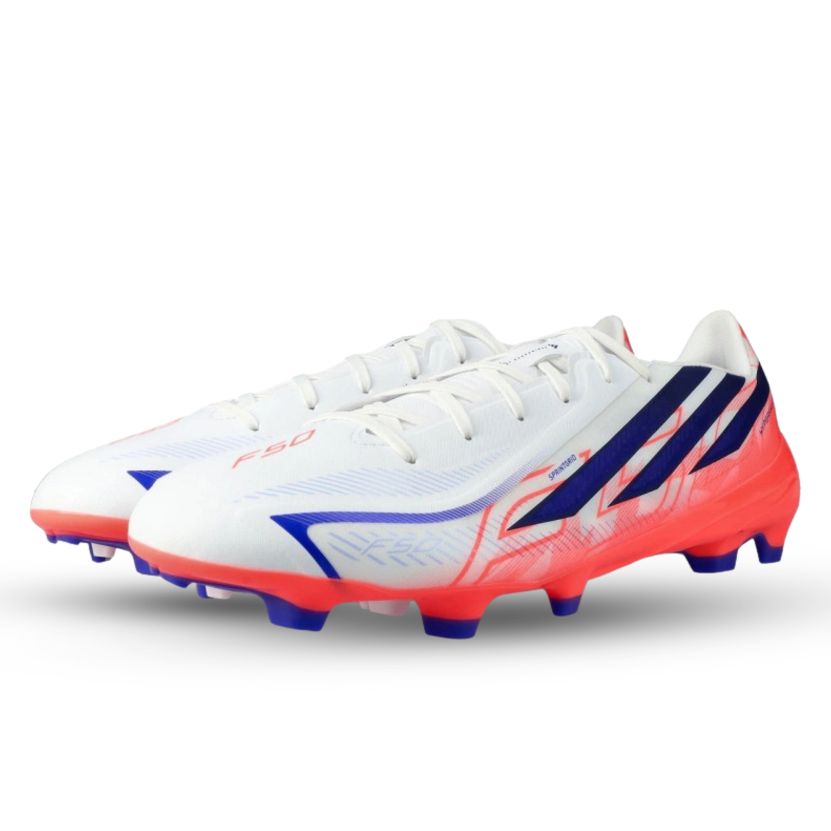 adidas F50 Hyperfast League FG Soccer Cleats (White/Purple/Pink)