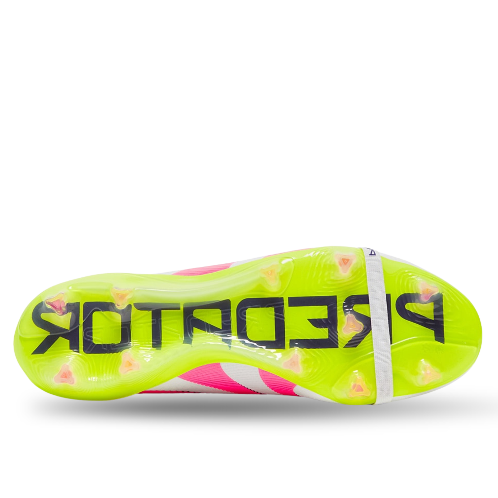 adidas Predator Elite FT Fold-over Tongue Firm Ground Soccer Cleats (White/Lucid Pink/Lucid Lemon)