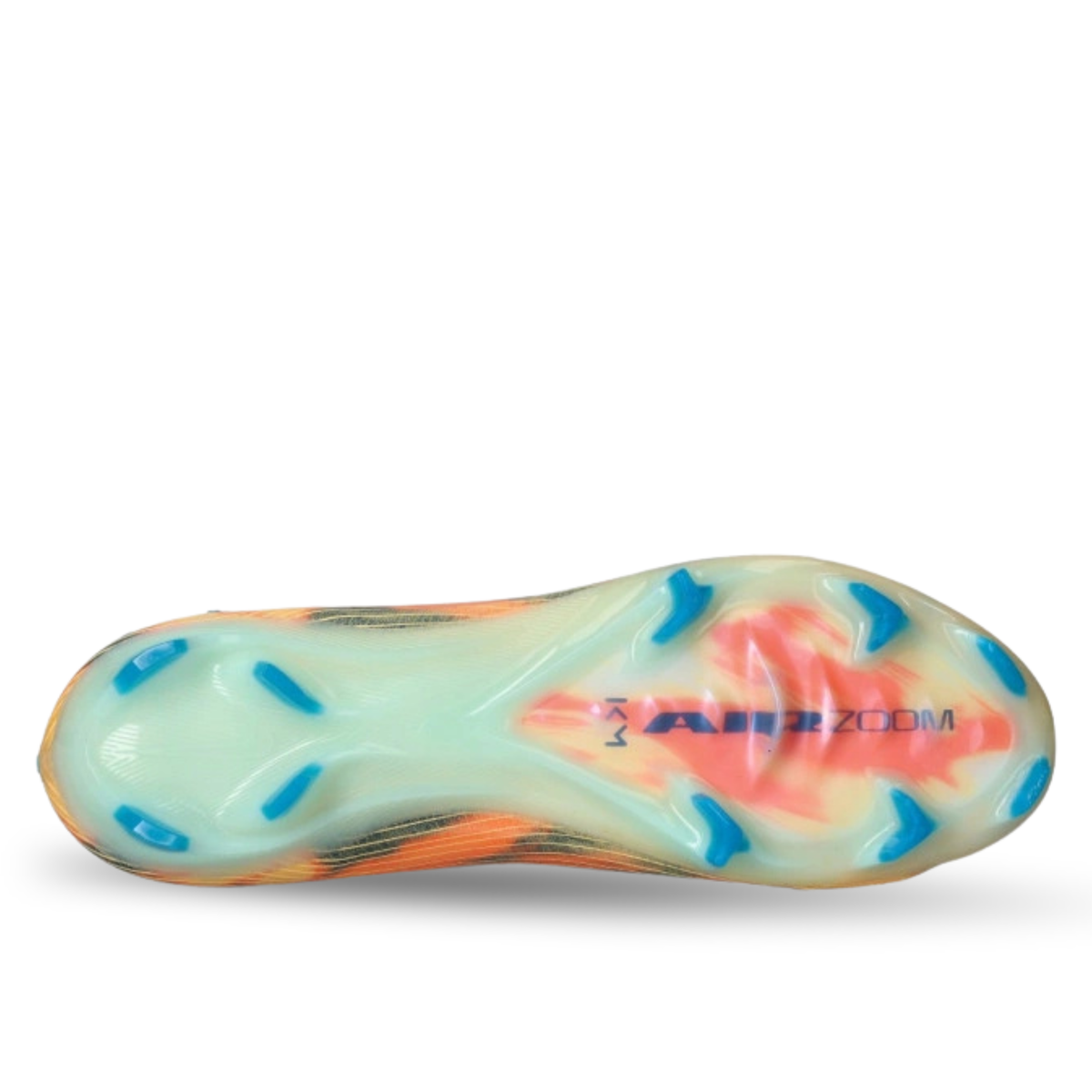 Nike Zoom Vapor 16 Elite KM Firm Ground Soccer Cleats (Melon Tint/Neo Turq/Igloo)