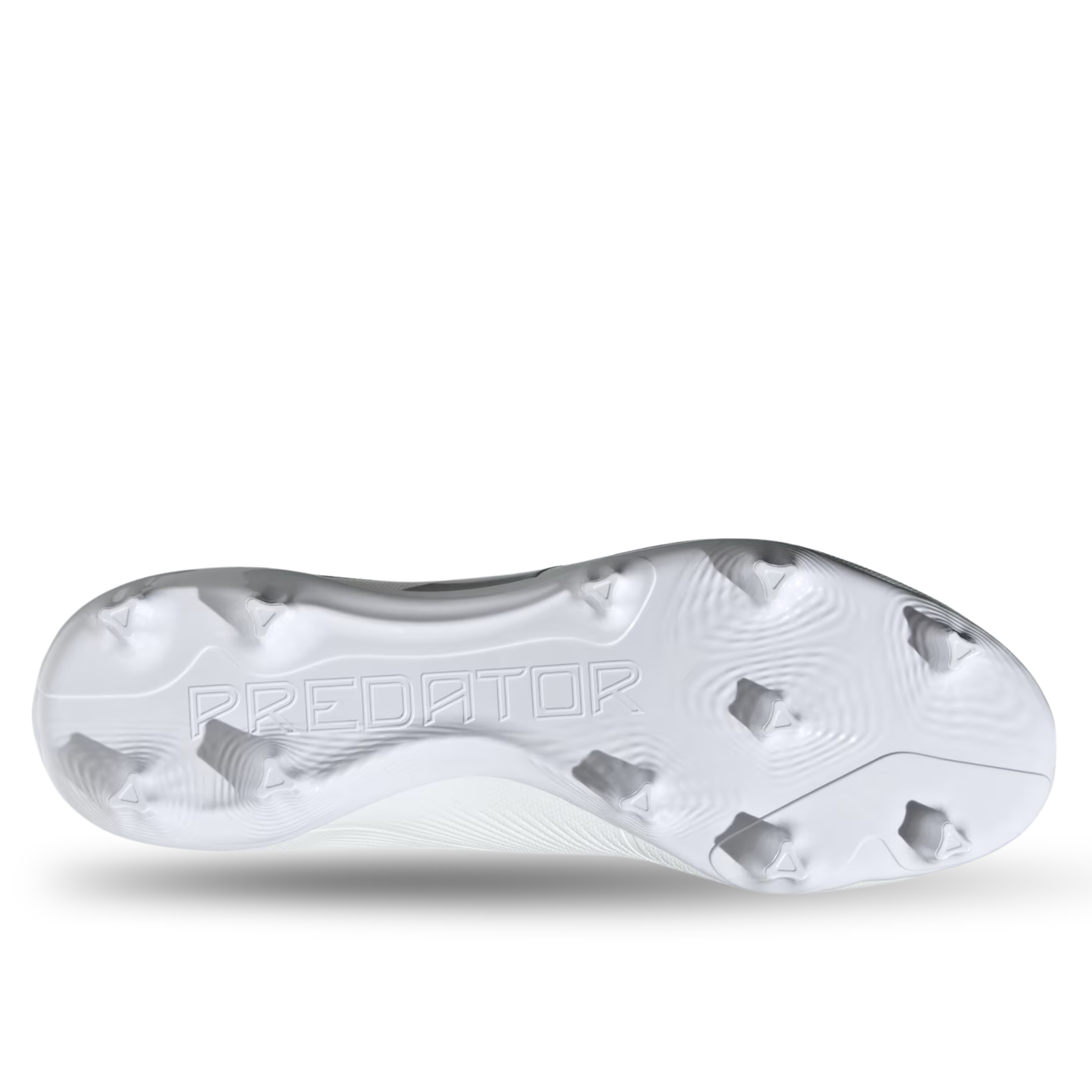 adidas Predator League Firm Ground Soccer Cleats (White/Silver Metallic)