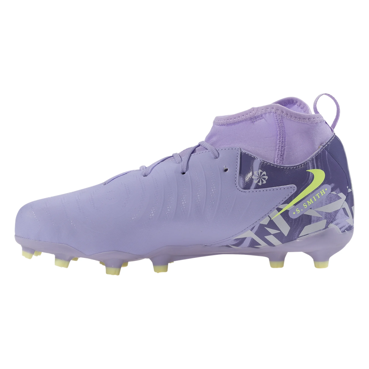 Nike Jr. United Phantom Luna II Academy FG Soccer Cleats (Purple Agate/Barely Volt)