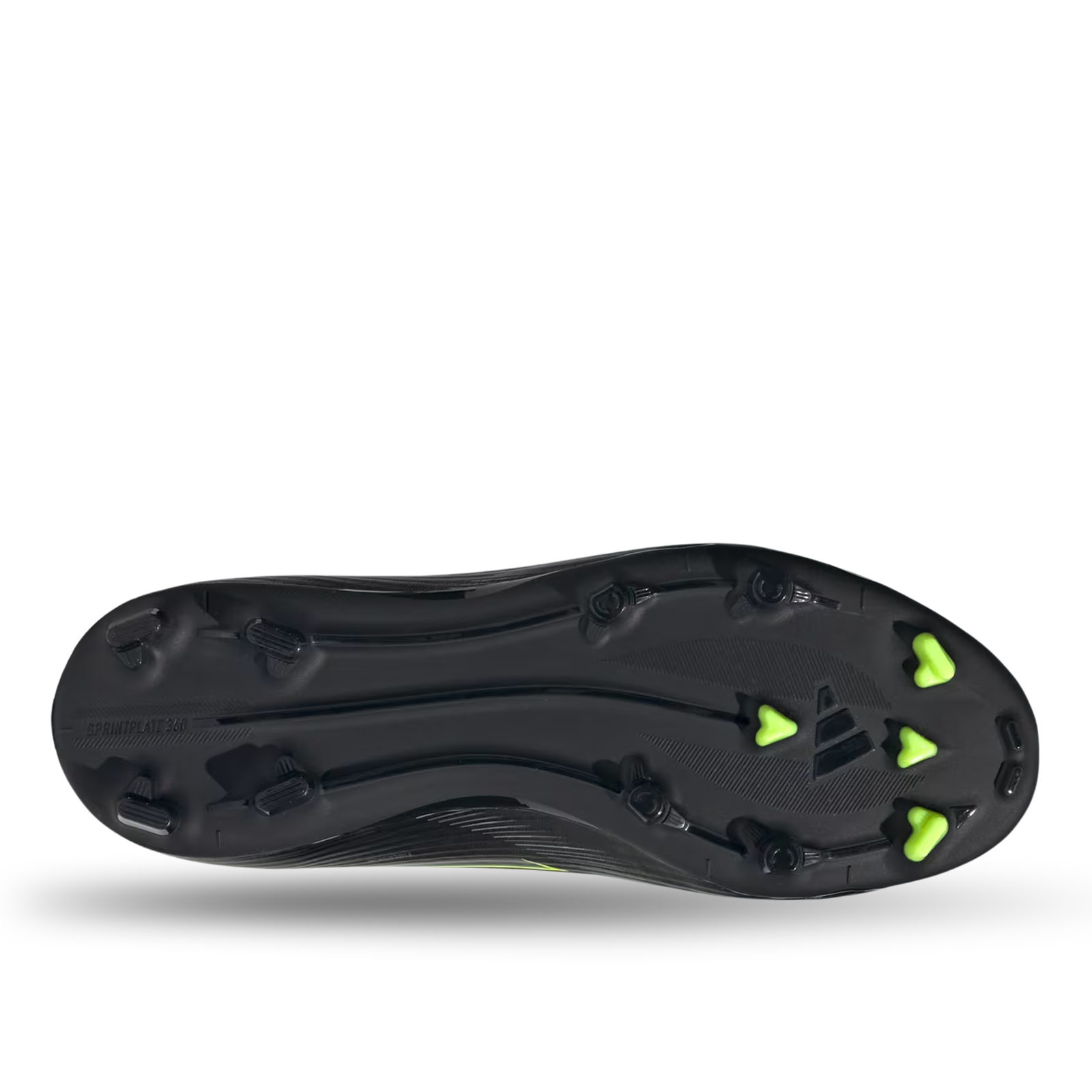 adidas Youth F50 League Firm Ground/Multi Ground Junior Soccer Cleats (Black/Iron Metallic/Lucid Lemon)