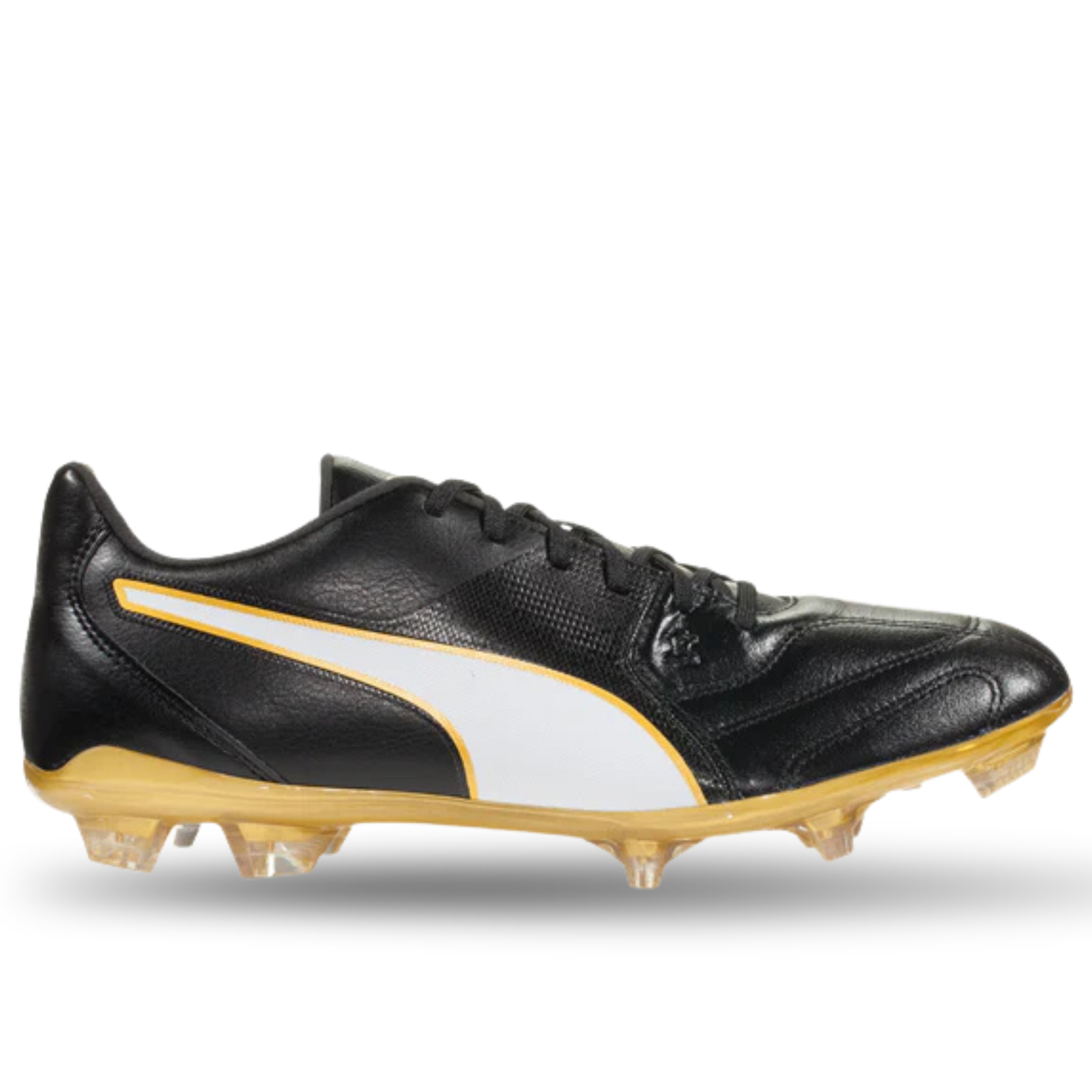 PUMA Men's Capitano II FG Firm Ground Soccer Cleats (Black/Gold)