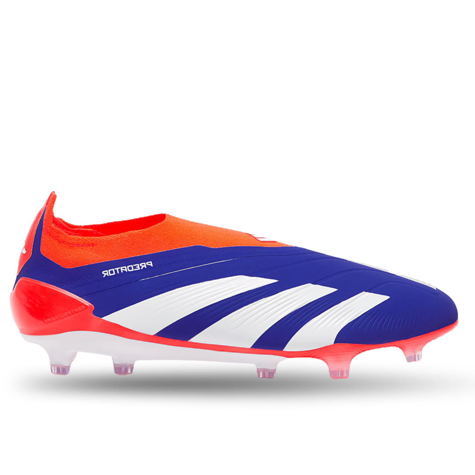 adidas Predator Elite Laceless FG Soccer Cleats (Lucid Blue/White/Solar Red)