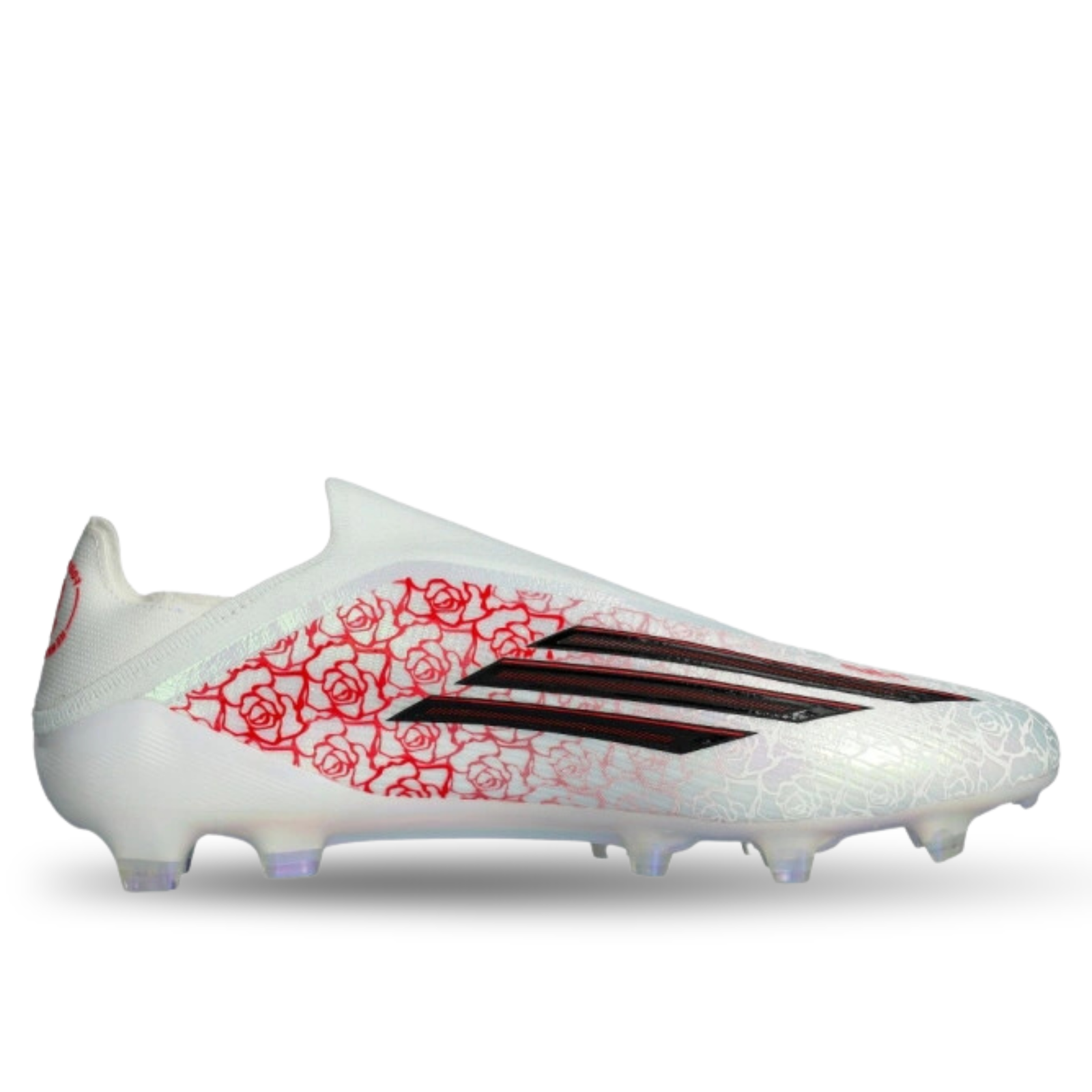adidas LY F50 Elite LL Laceless FG Soccer Cleats (White Black Lucid Red)