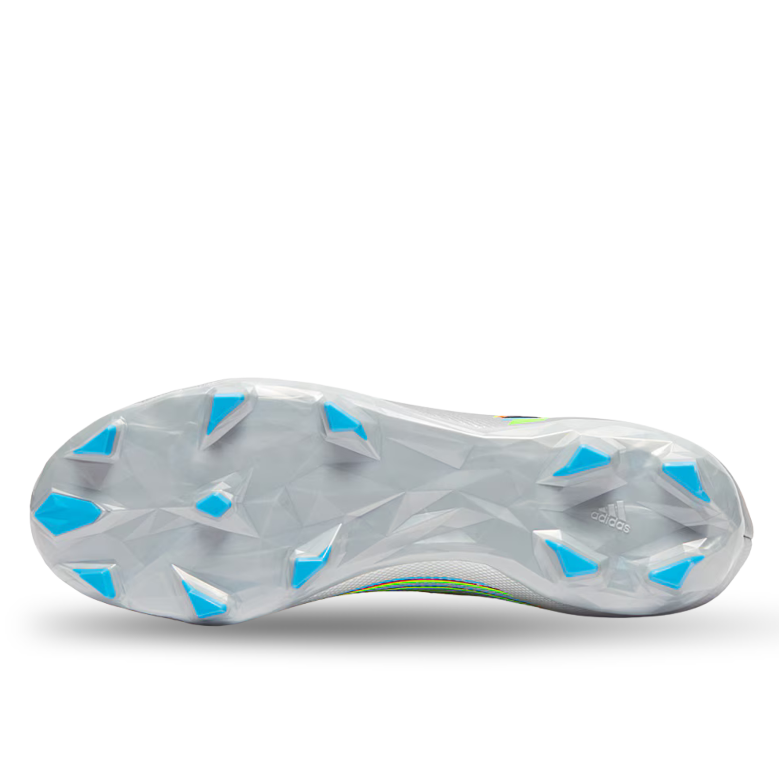 adidas Predator Edge.3 Firm Ground Adult Soccer Cleats (Silver Metallic/Core Black/Team Solar Green)