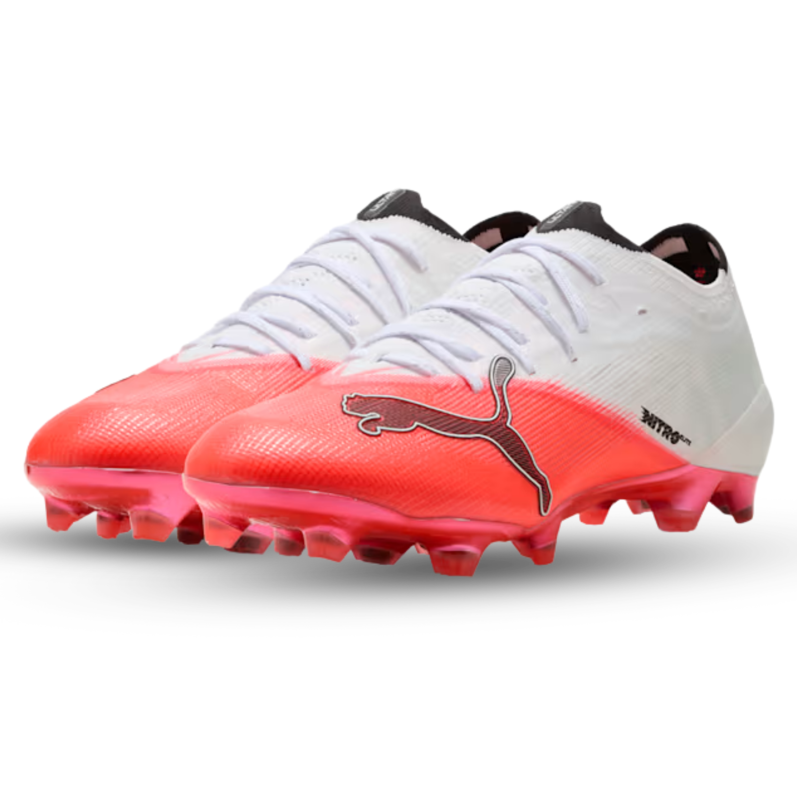 Puma Ultra Nitro 7 Ultimate FG Soccer Cleats (White/Pink)