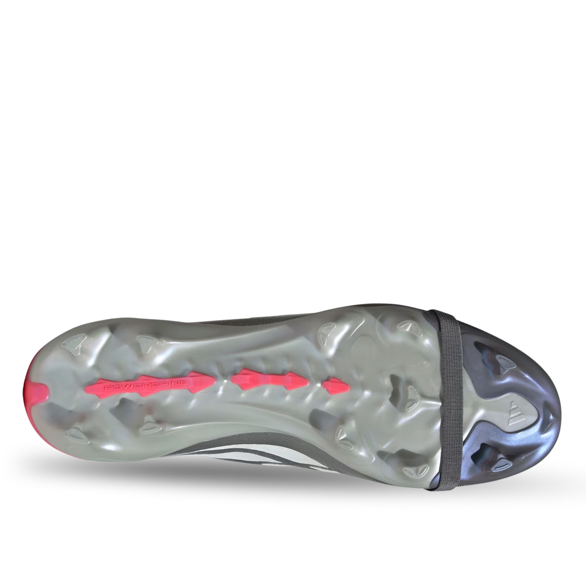 adidas Predator League FT Firm Ground Soccer Cleats (Iron Metallic/Zero Metallic/Lucid Red)