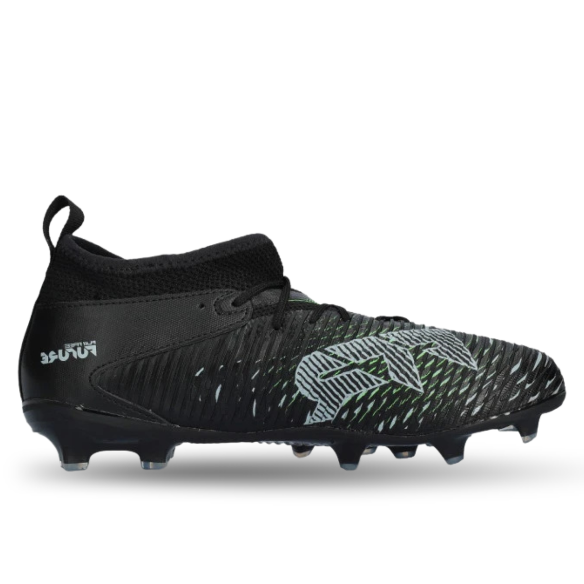 Puma Jr. Future 8 Match FG/AG Soccer Cleats (Puma Black/Fluo Green)