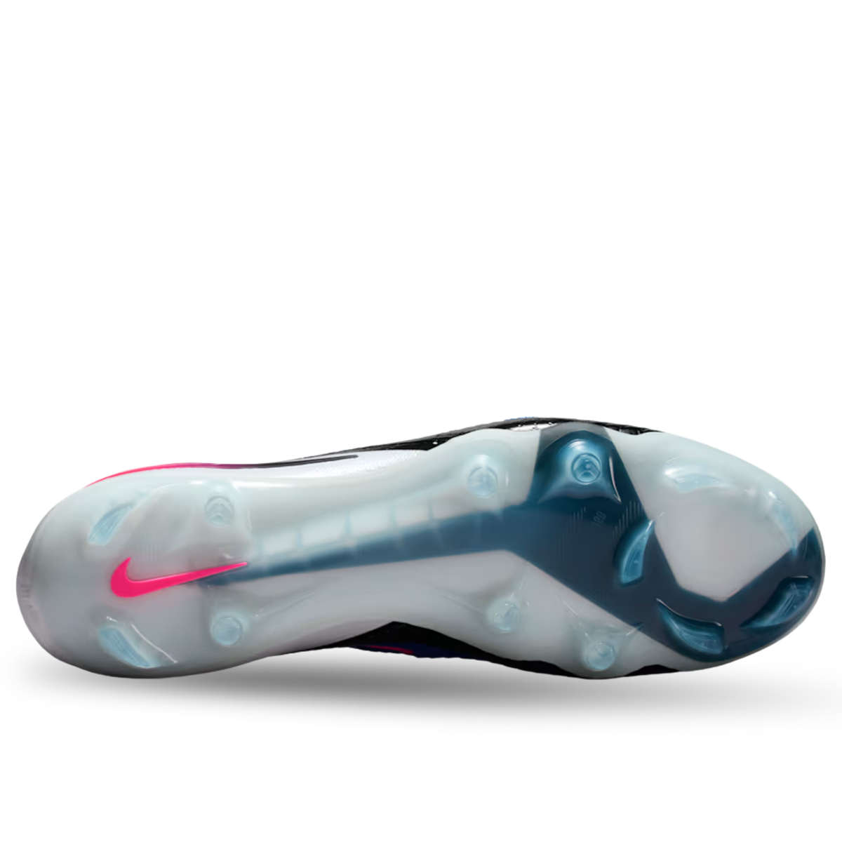 Nike Phantom 6 High Elite FG Soccer Cleats (Racer Blue/Pink Blast/White)
