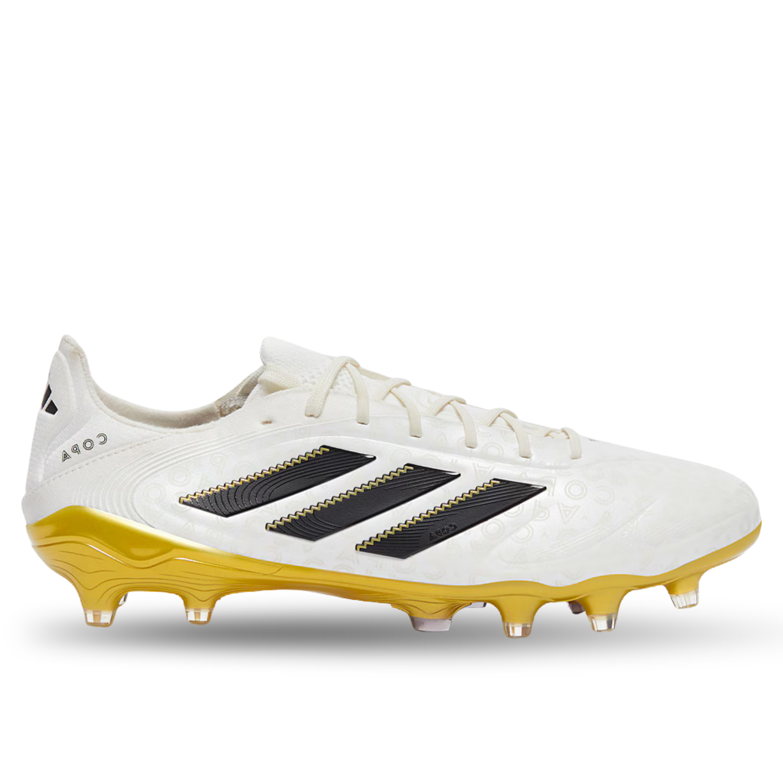 adidas Copa Pure III Elite Firm Ground Soccer Cleats (Zero Metallic/Black/Gold Metallic)