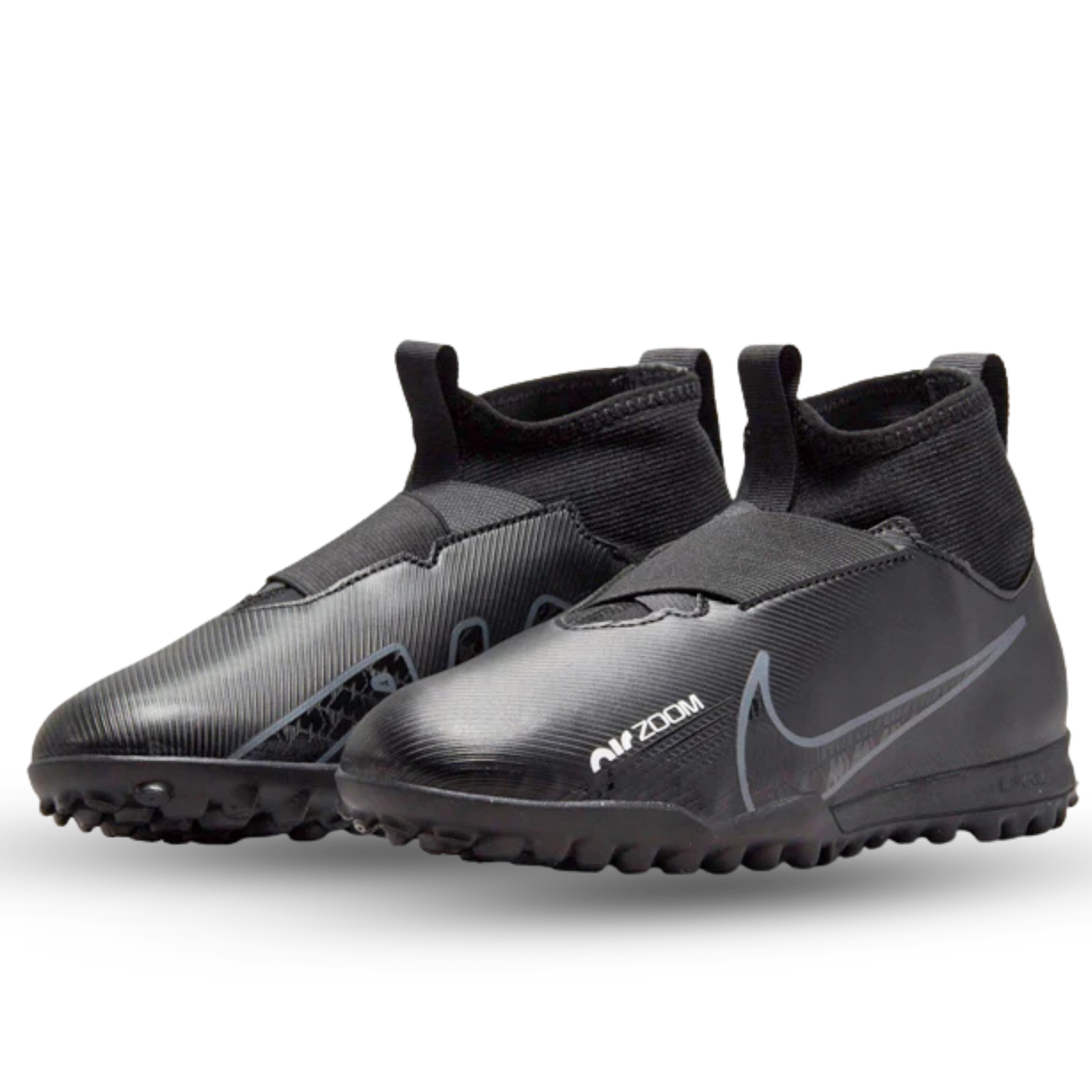 Nike Jr. Zoom Superfly 9 Academy TF (Negro/Gris Humo)