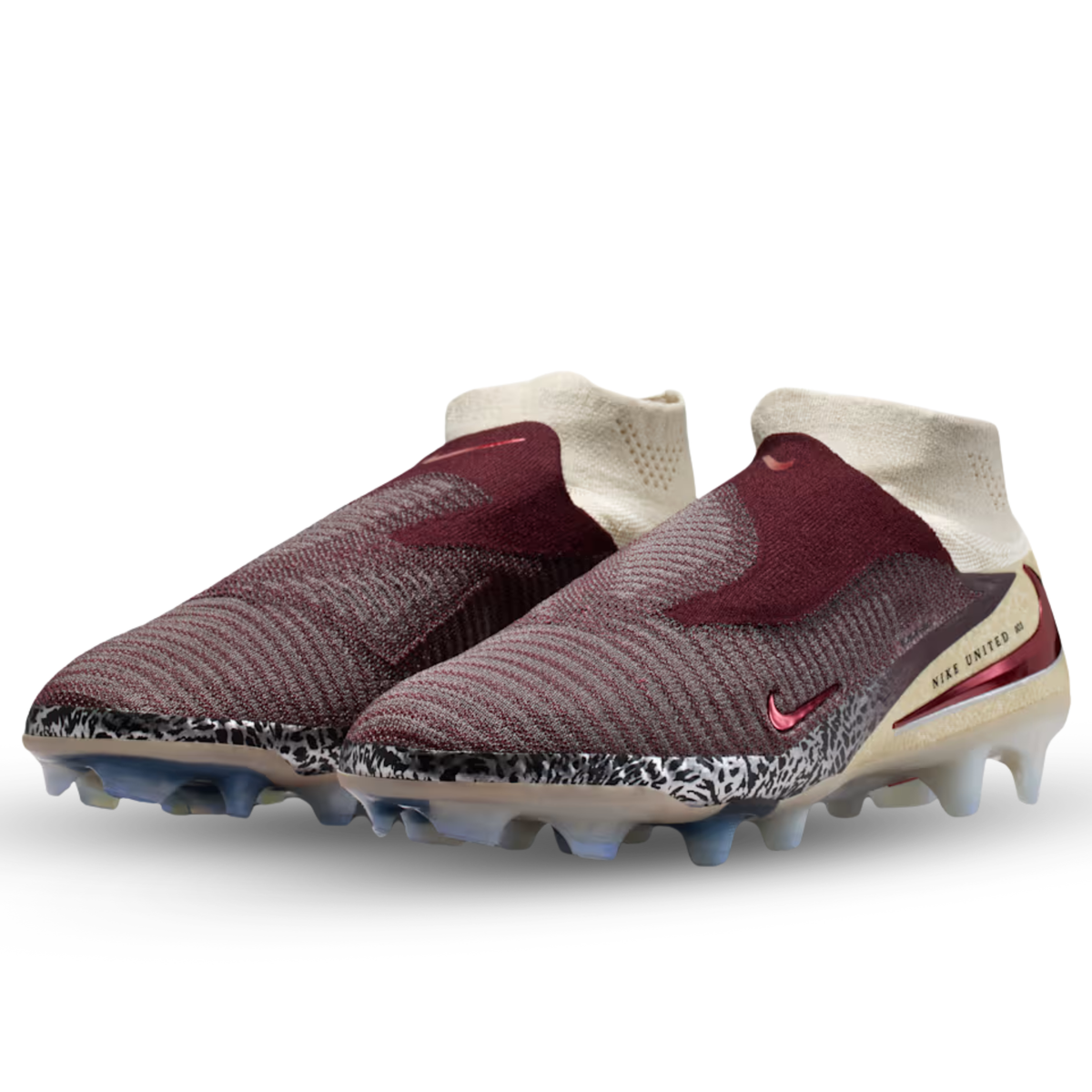 Nike Phantom 6 High Elite NU3 FG Soccer Cleats (Burgundy Crush/University Red)