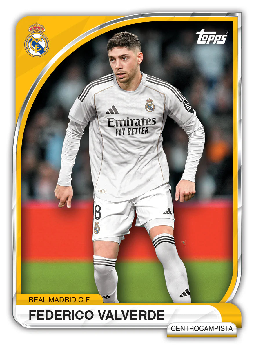 Topps Real Madrid 25/26 Collectors Tin Set Trading Cards (White)