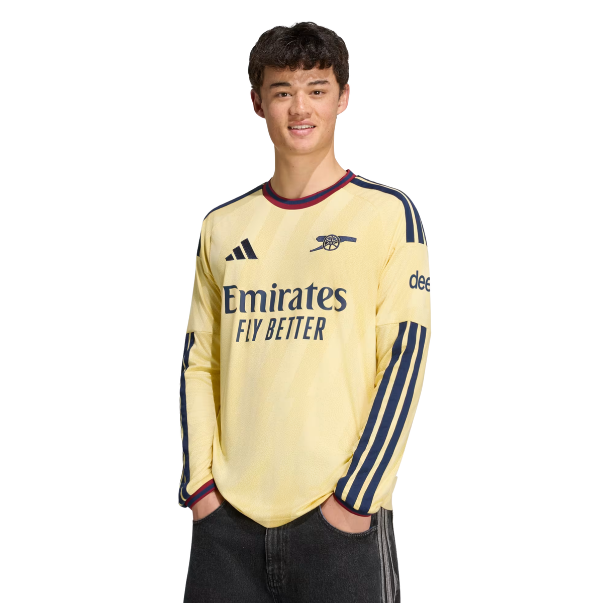 adidas Mens Arsenal Long Sleeve Third Jersey 26/27 (Yellow)