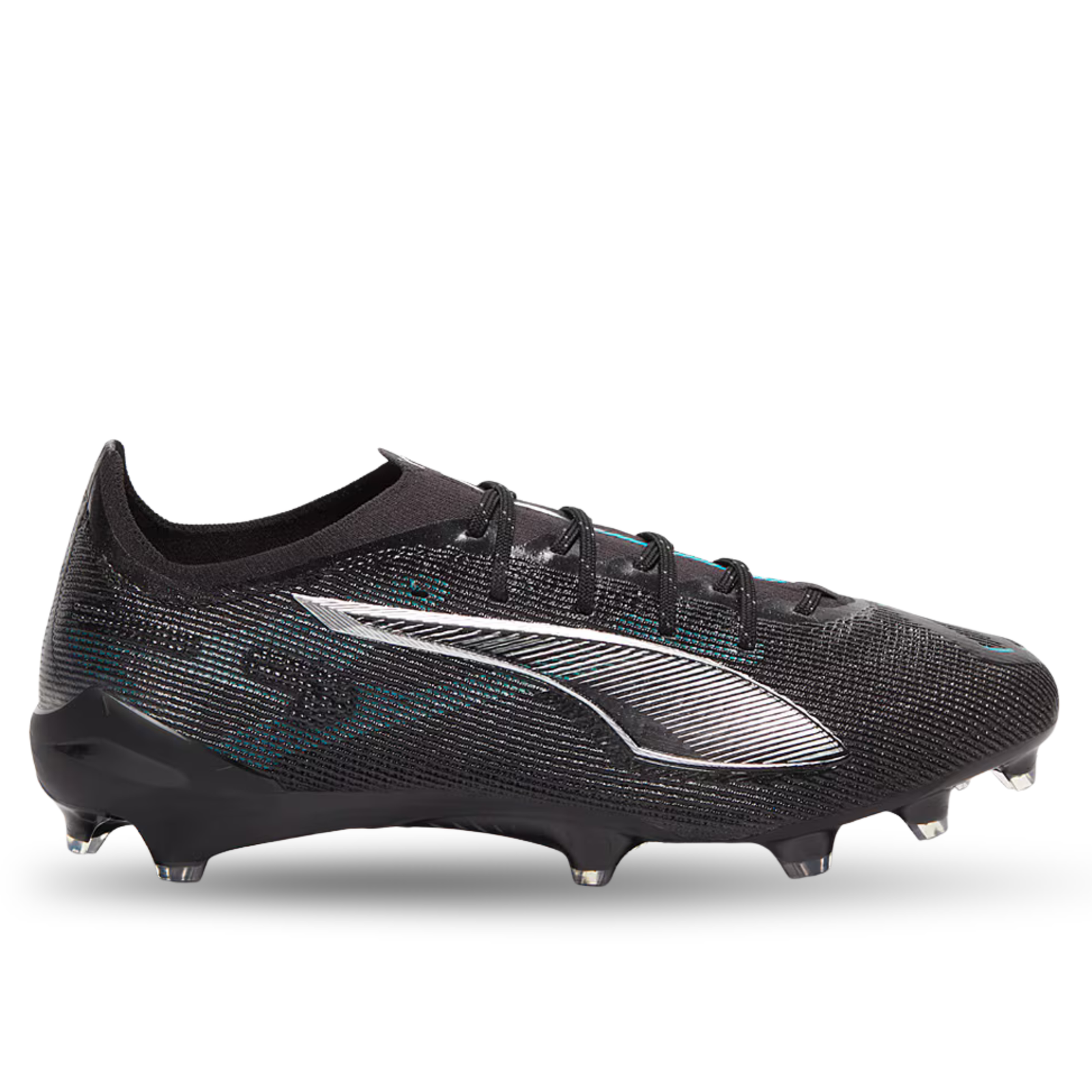 Puma Ultra 5 Ultimate FG Soccer Cleats (Black/Silver/Bright Royal)