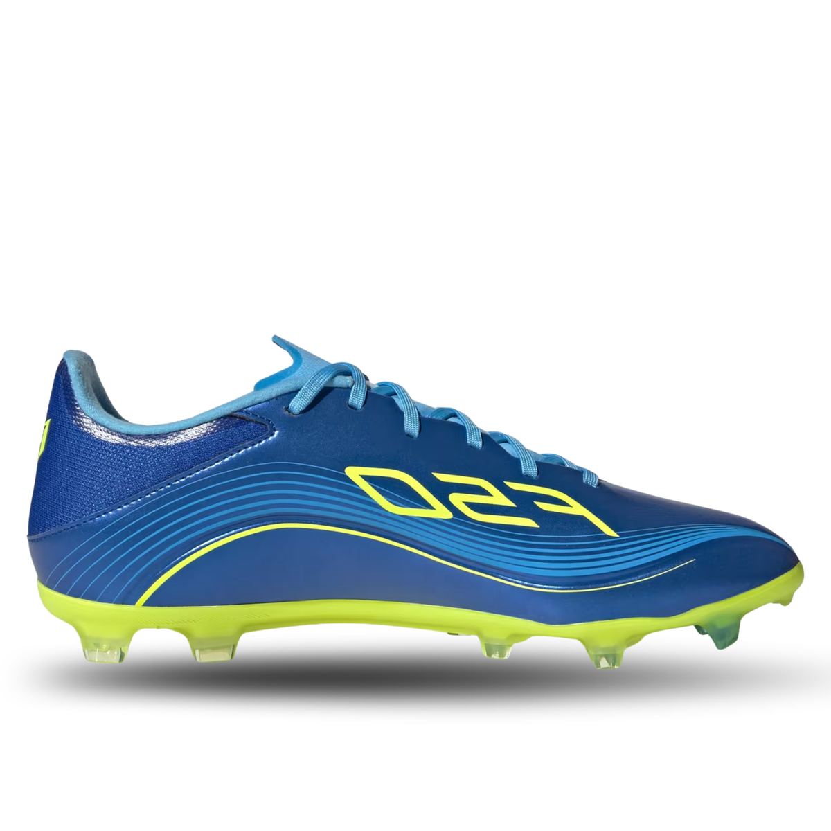 adidas Messi F50 League Firm Ground/Multi Ground Soccer Cleats (Royal Blue/Solar Yellow)