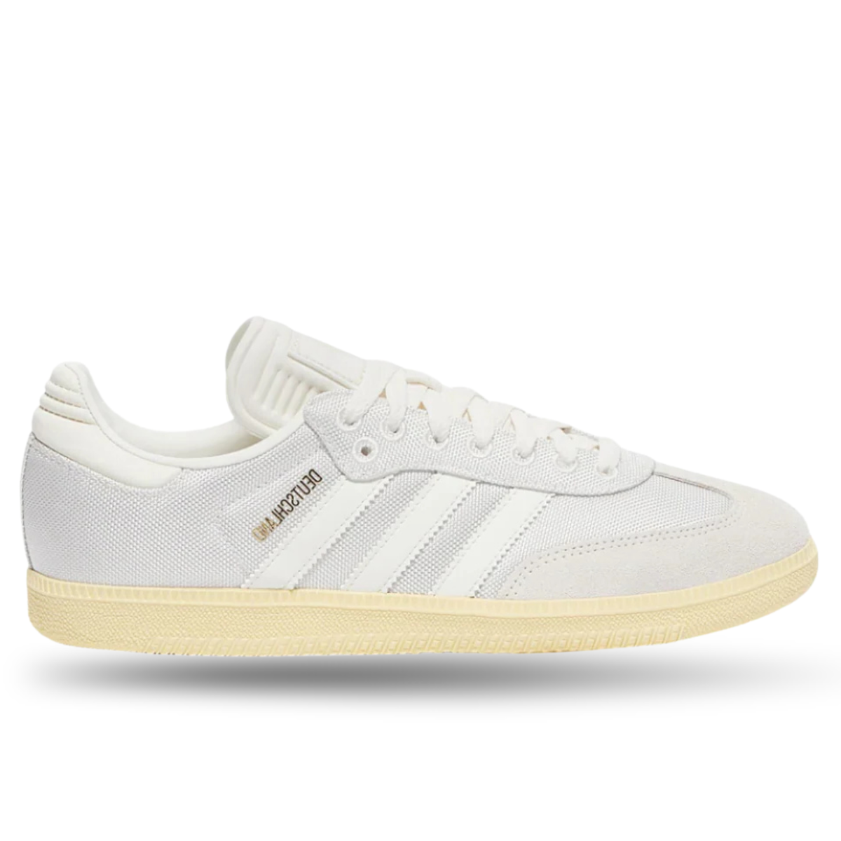 adidas Germany Samba 125th Anniversary Indoor Soccer Shoes (Cloud White/Off White/Almost Yellow)