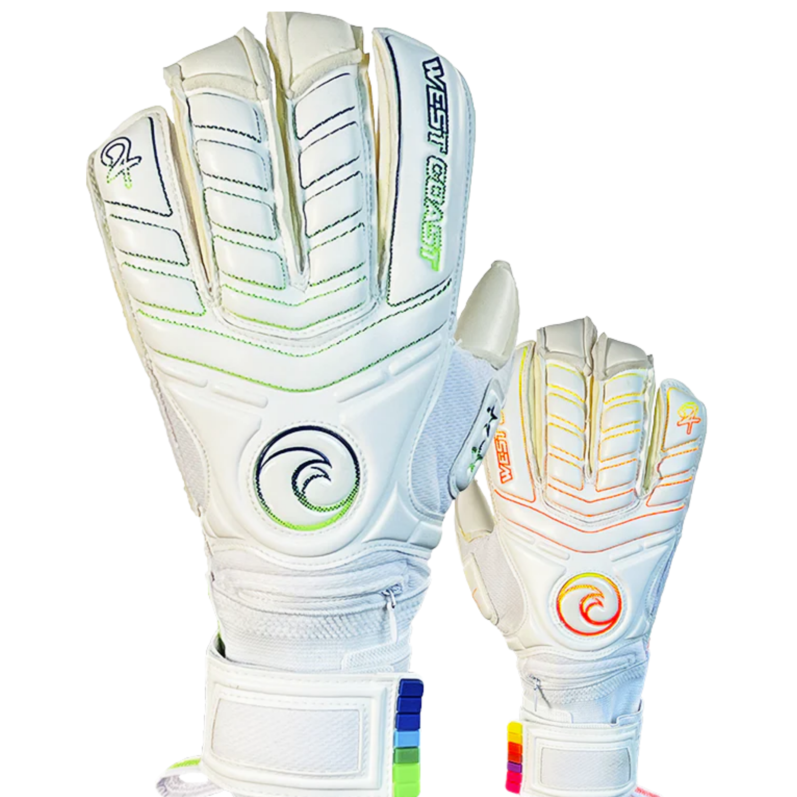 West Coast Spyder Holy Twins Goalkeeper Gloves (White)
