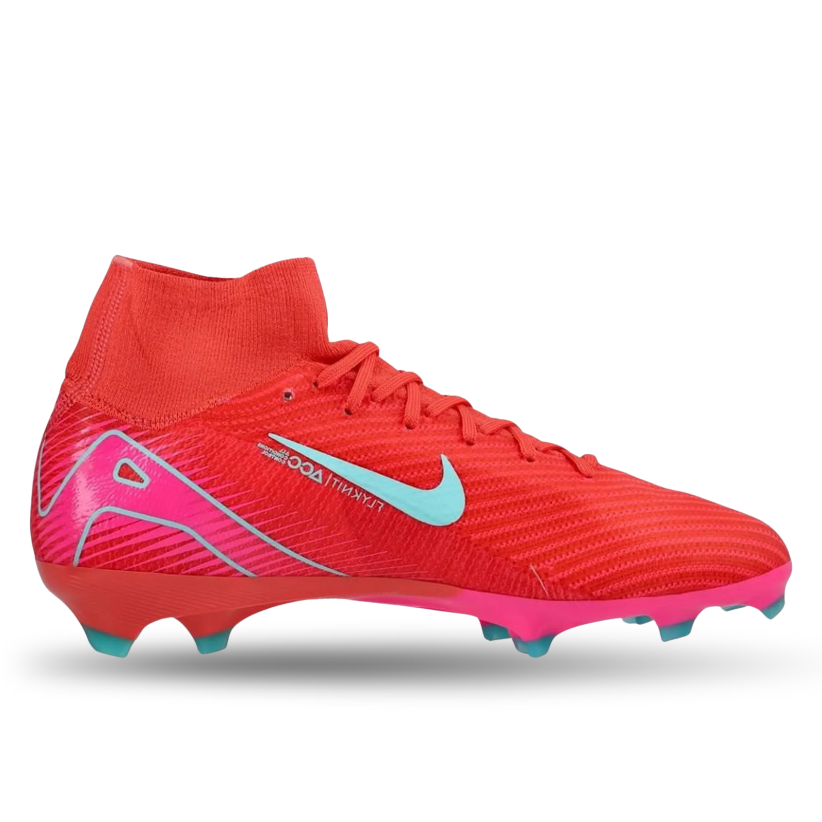Nike Zoom Superfly 10 Pro FG Soccer Cleat (Ember Glow/Aurora Green)