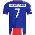 Nike Mens Paris Saint-Germain Khvicha Kvaratskhelia Home Jersey w/ Champions League Patches 26/27 (Blue/White/Red)