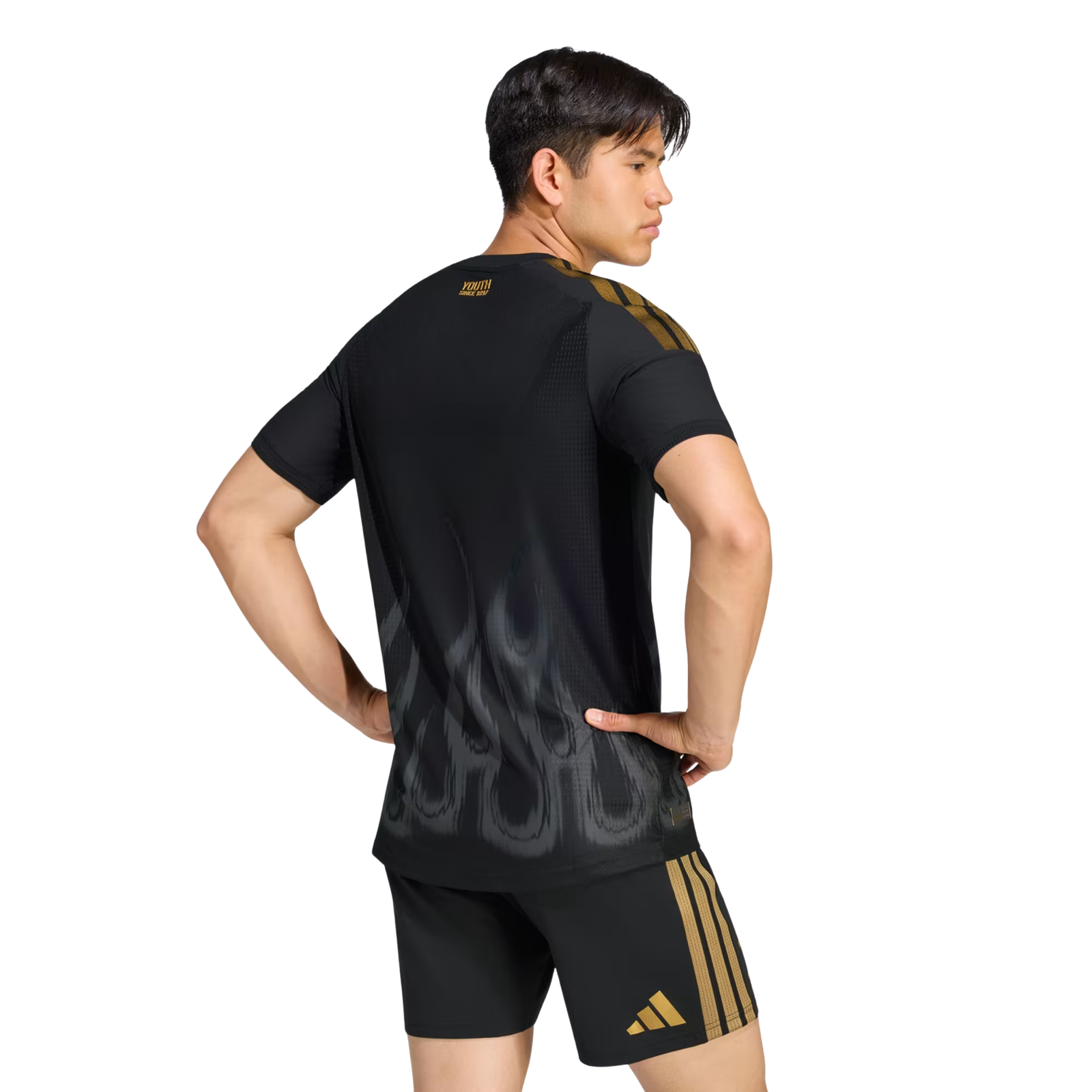adidas Mens Juventus Authentic Third Jersey 26/27 (Black/Gold)