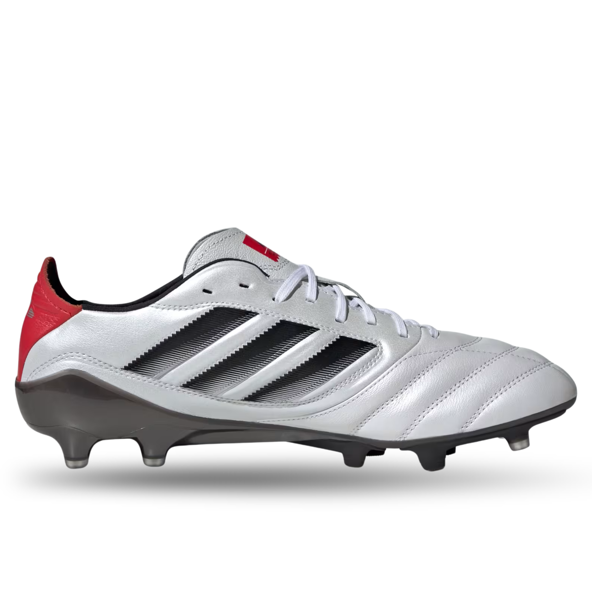 adidas Copa Icon II FG/AG Soccer Cleats (White/Black/Pure Ruby)