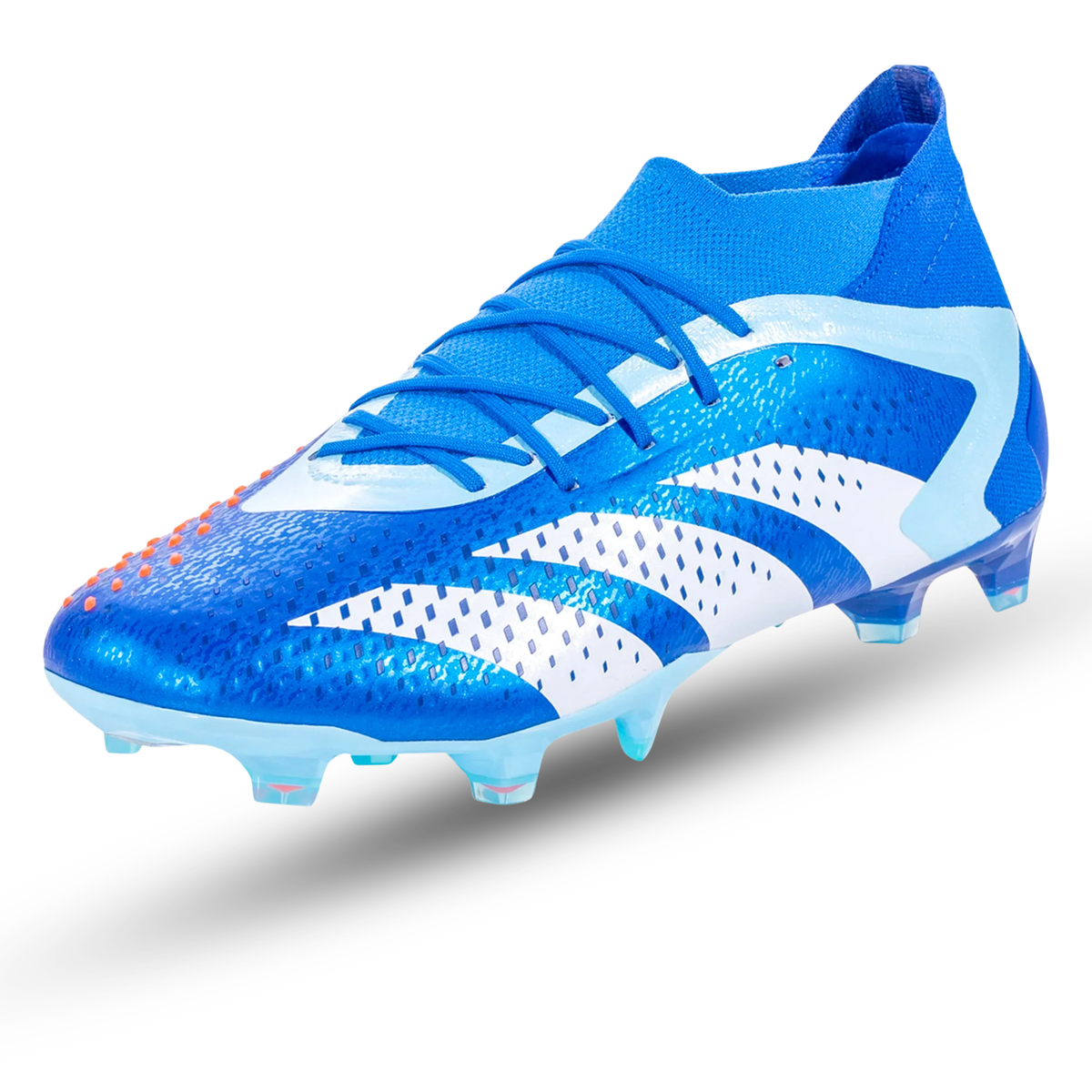 adidas Predator Accuracy.1 Firm Ground Soccer Cleats (Bright Royal/Cloud White/Solar Red)
