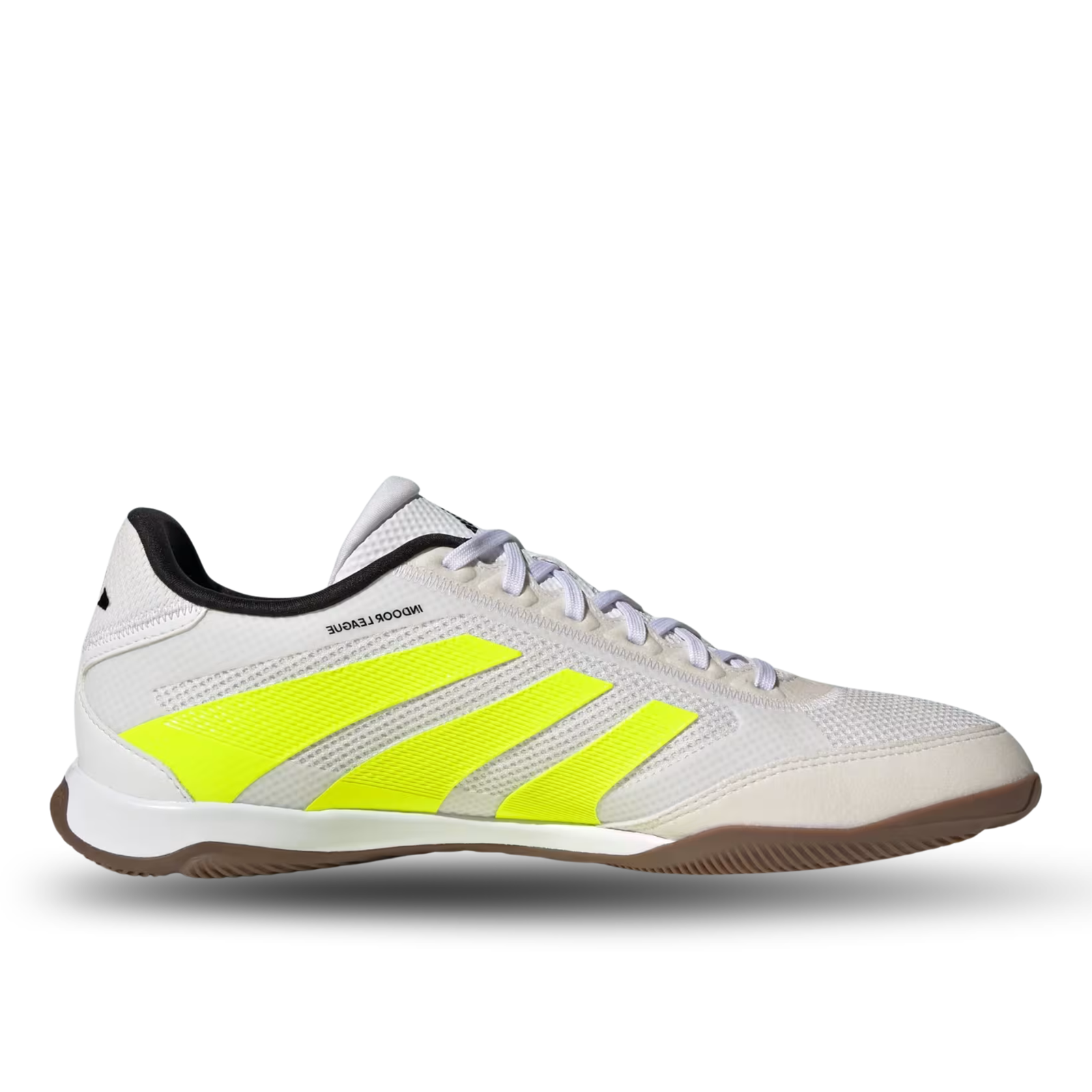 adidas Predator League Indoor Soccer Shoes (White/Lucid Lemon/Black)