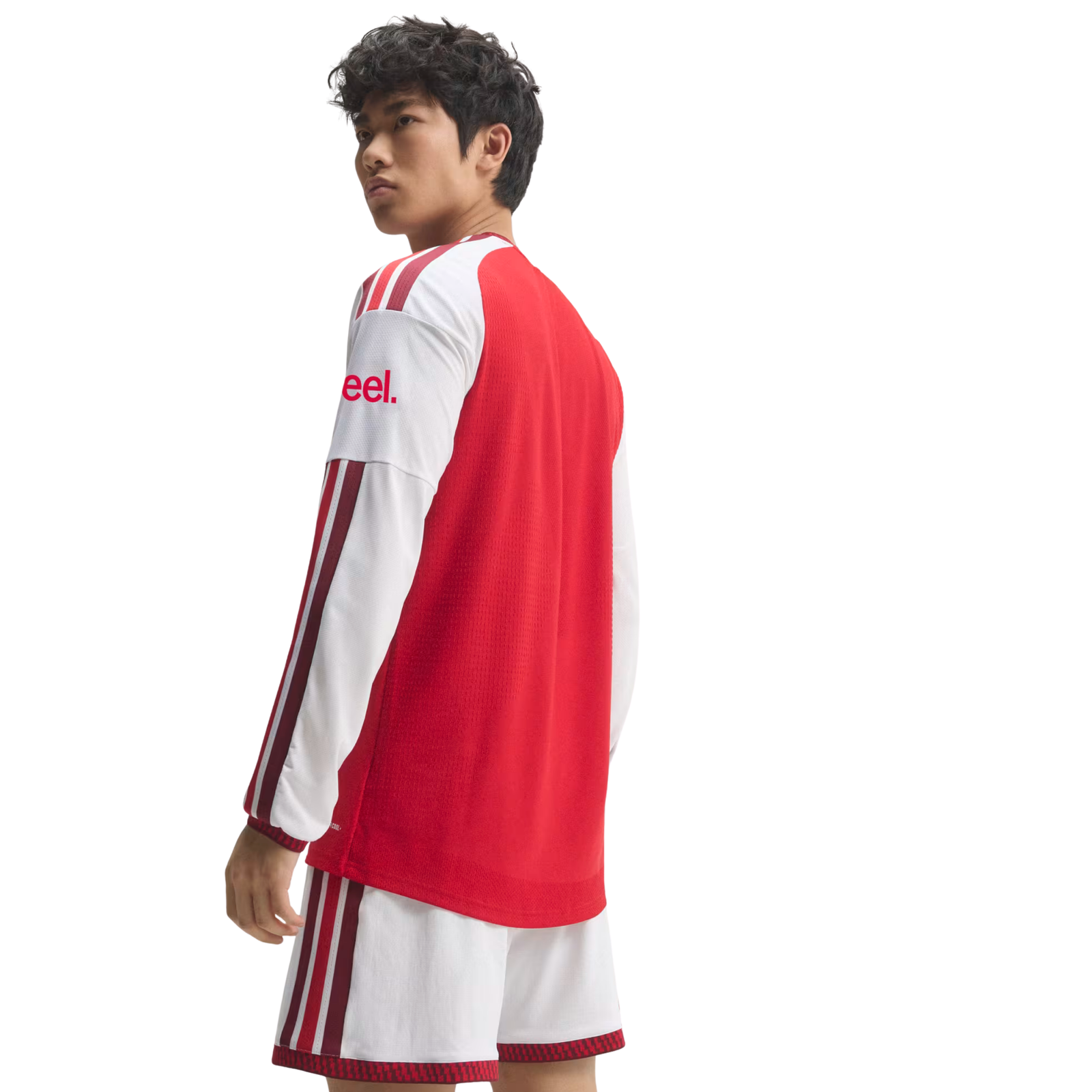 adidas Mens Arsenal Authentic Long Sleeve Home Jersey 26/27 (Better Scarlet)