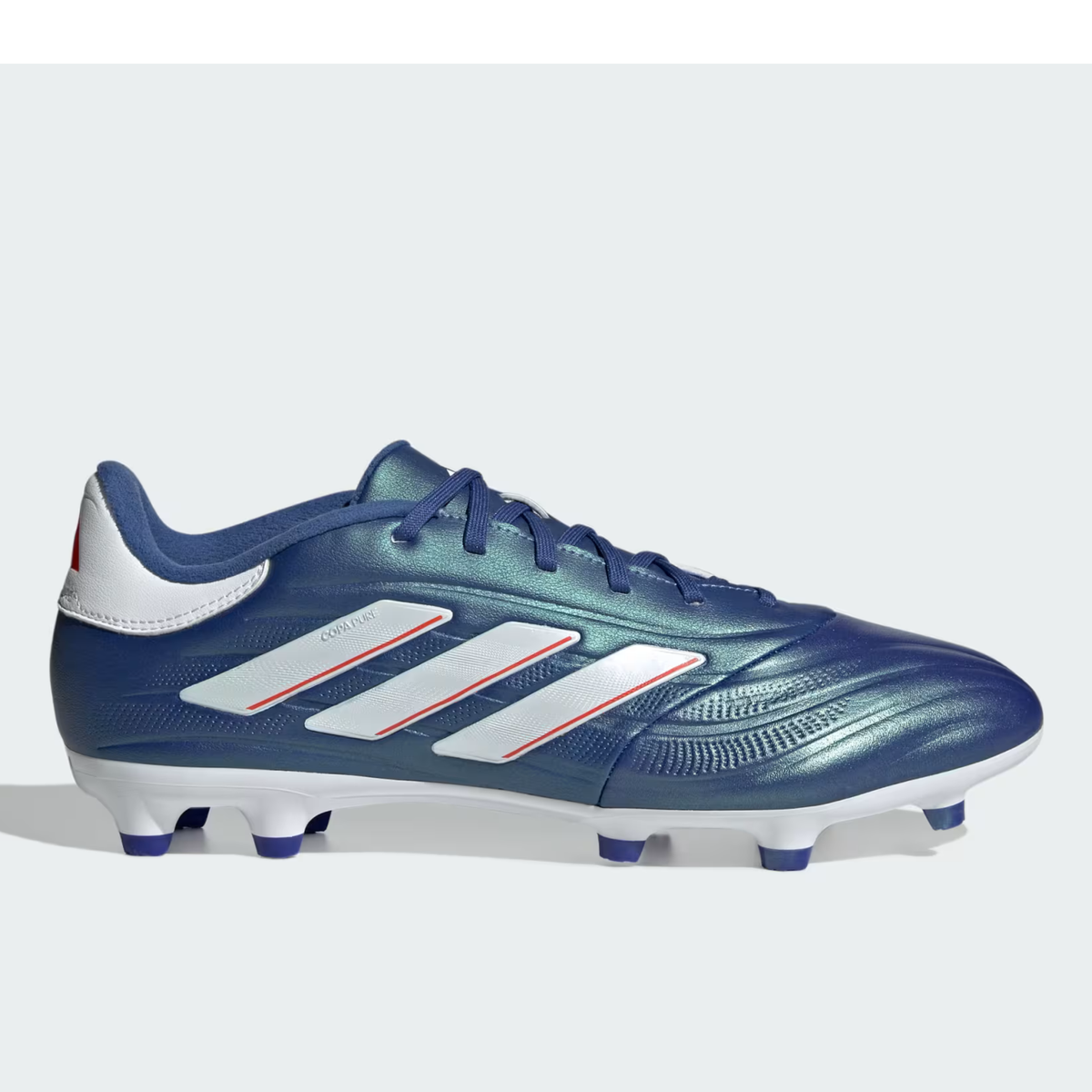 adidas Copa Pure II.3 Firm Ground Soccer Cleats (Lucid Blue/Cloud White)