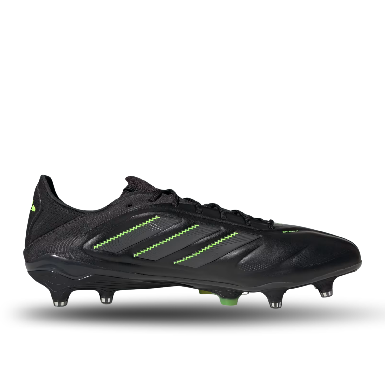 adidas Copa Pure III League Firm Ground/Multiple Ground Soccer Cleats (Black/Lucid Lemon)