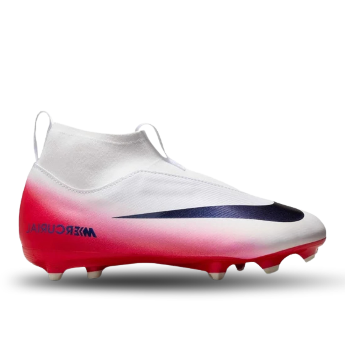 Nike Youth Jr. Zoom Superfly 10 Academy Level Eight Firm Ground/Multi Ground Soccer Cleats (University Red/Dark Obsidian)